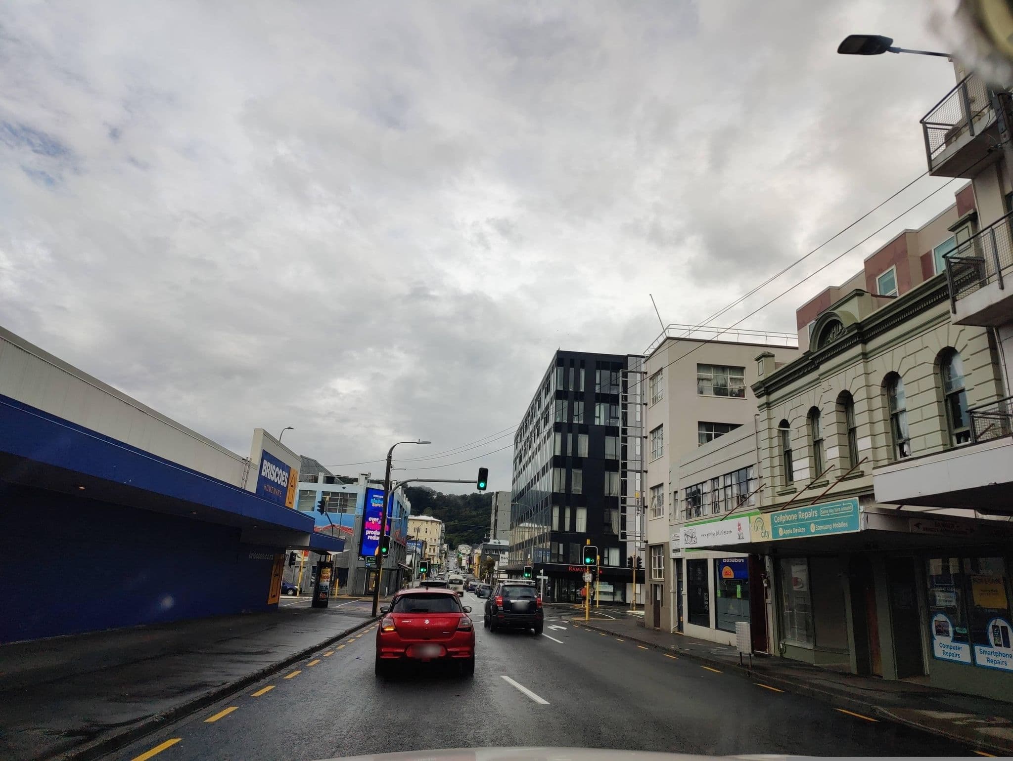 Street view near Lodge in the City, Te Aro — © elphix (CC BY-SA · Mapillary)