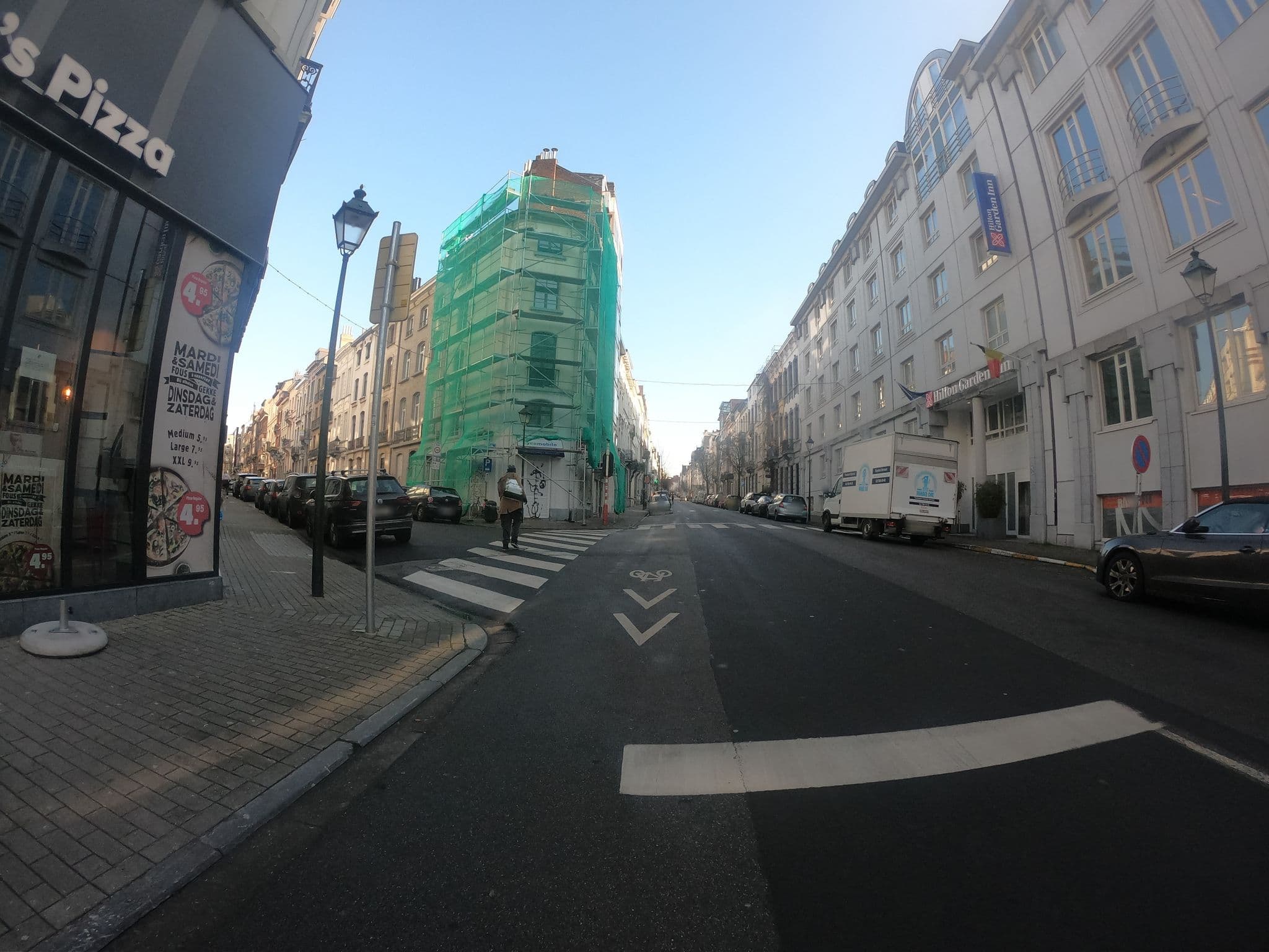 Street view near Hilton Garden Inn Brussels City Centre, Saint-Gilles — © joostjakob (CC BY-SA · Mapillary)