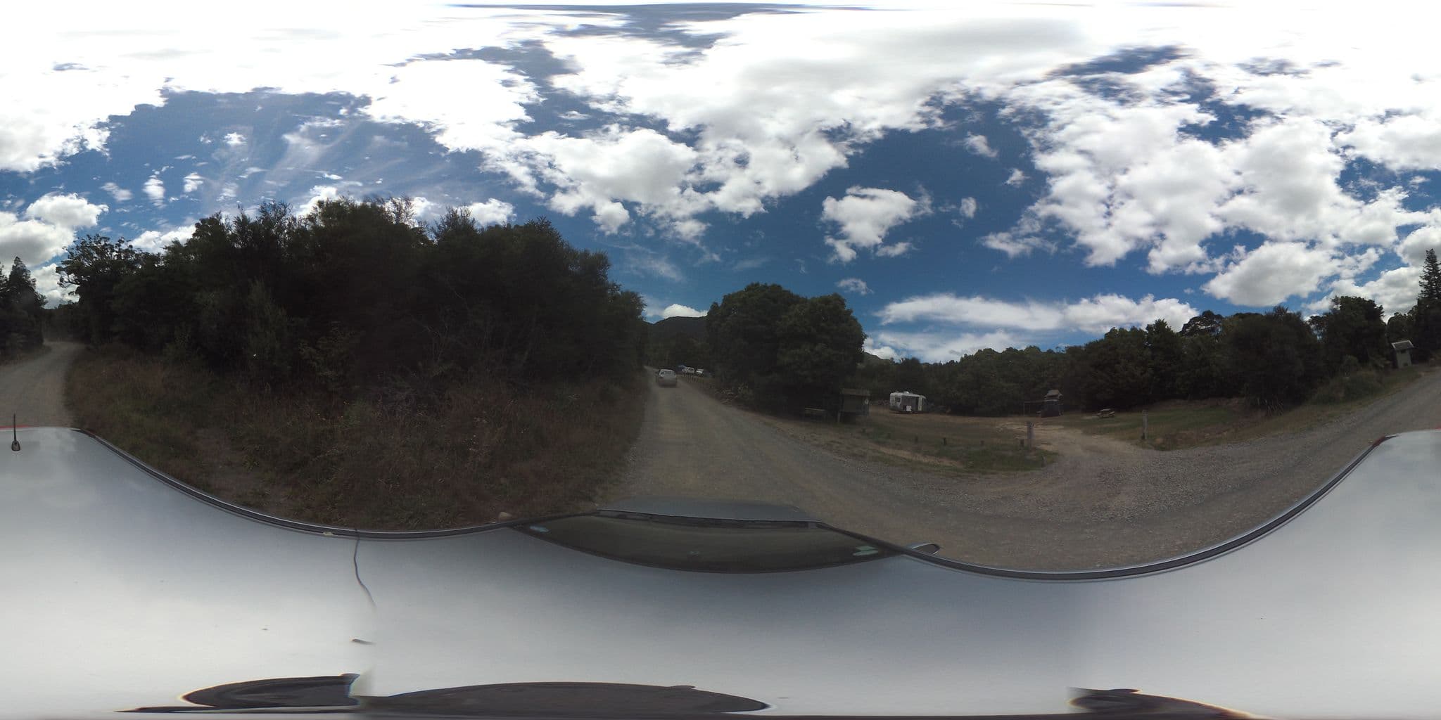 Street view near Totara Flat Campsite, Thames — © flashkiwi (CC BY-SA · Mapillary)