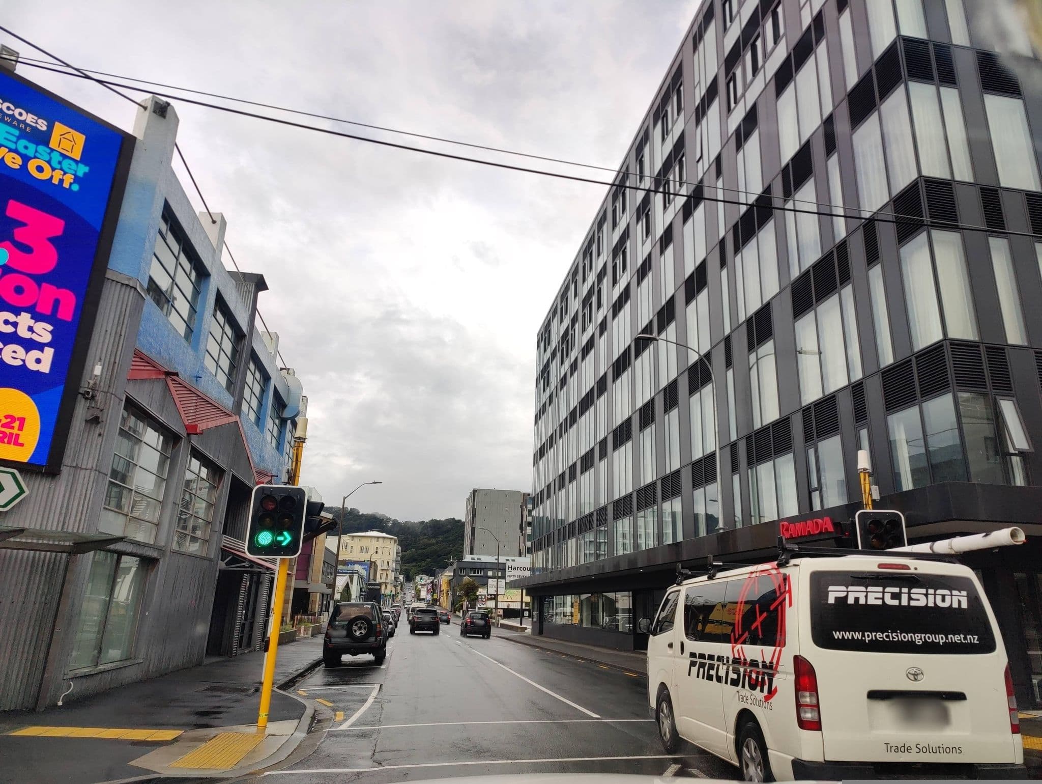 Street view near Ramada Suites Wellington, Te Aro — © elphix (CC BY-SA · Mapillary)