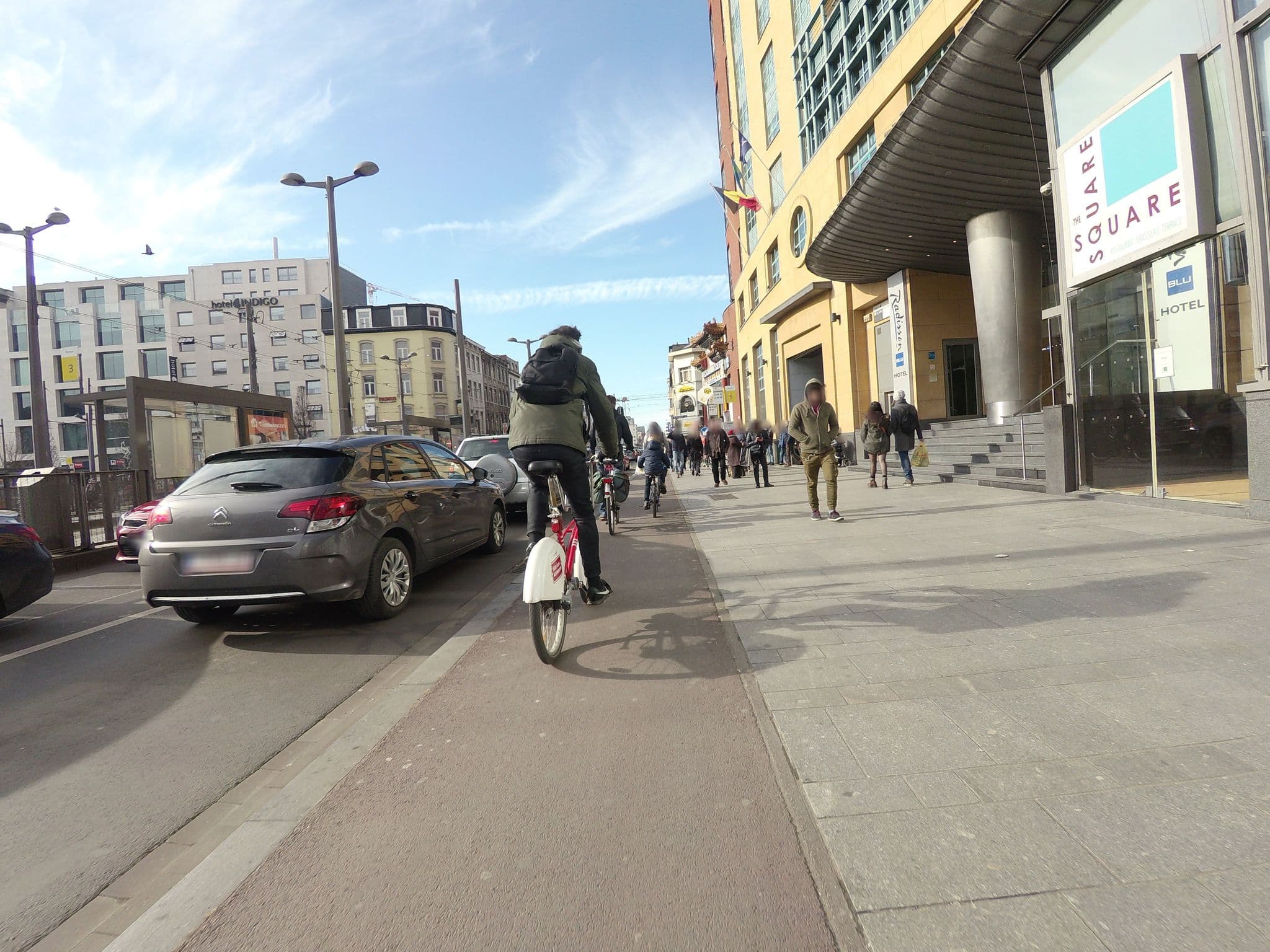 Street view near Radisson Blu Astrid, Borgerhout — © filipc (CC BY-SA · Mapillary)