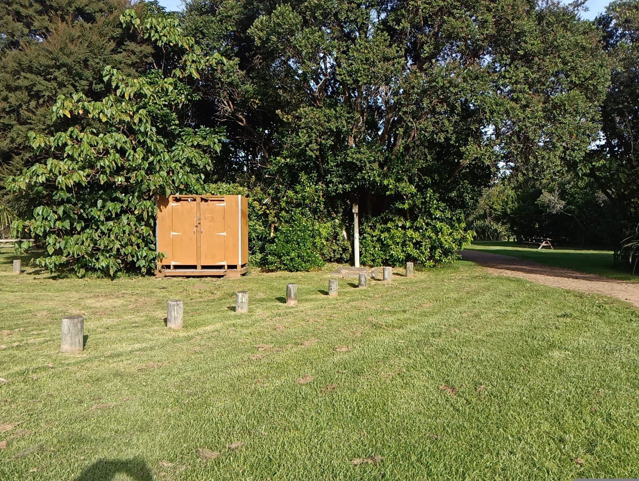 Street view near Poukaraka Flats Campground, Ostend — © ralley (CC BY-SA · Mapillary)