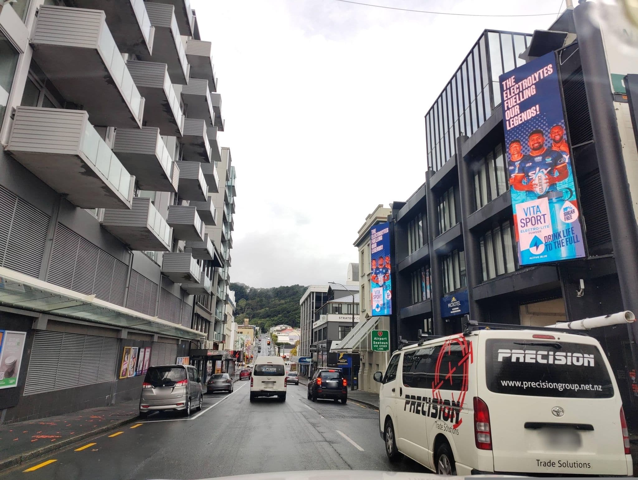 Street view near Microtel by Wyndham Wellington, Te Aro — © elphix (CC BY-SA · Mapillary)