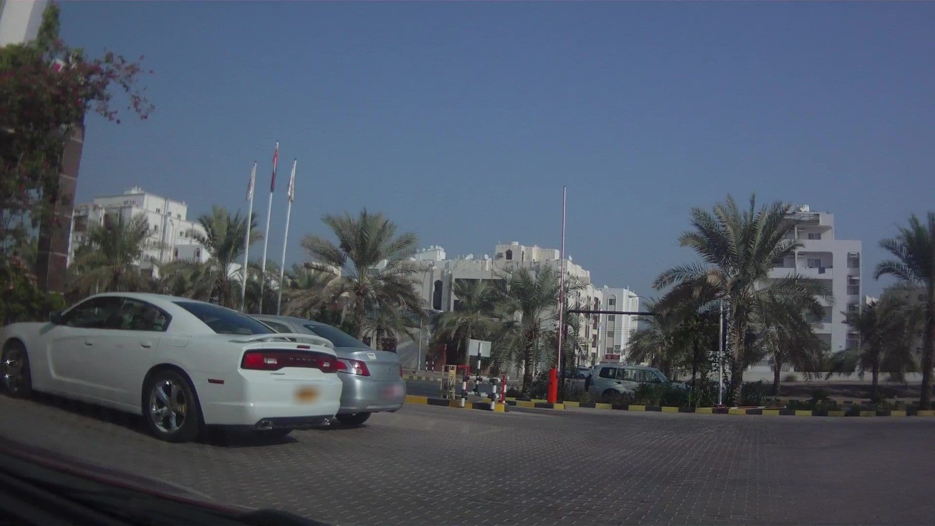 Street view near Safeer Plaza Hotel Apartments, Muscat — © richlv (CC BY-SA · Mapillary)