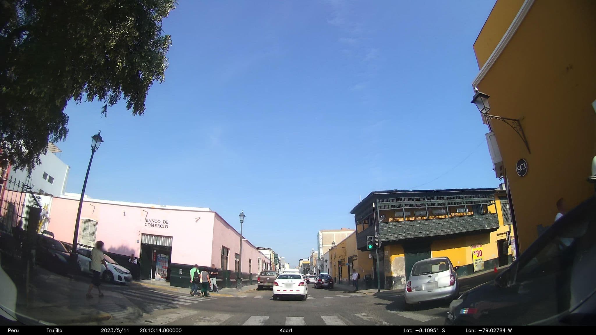 Street view near Hostal Colonial, Trujillo