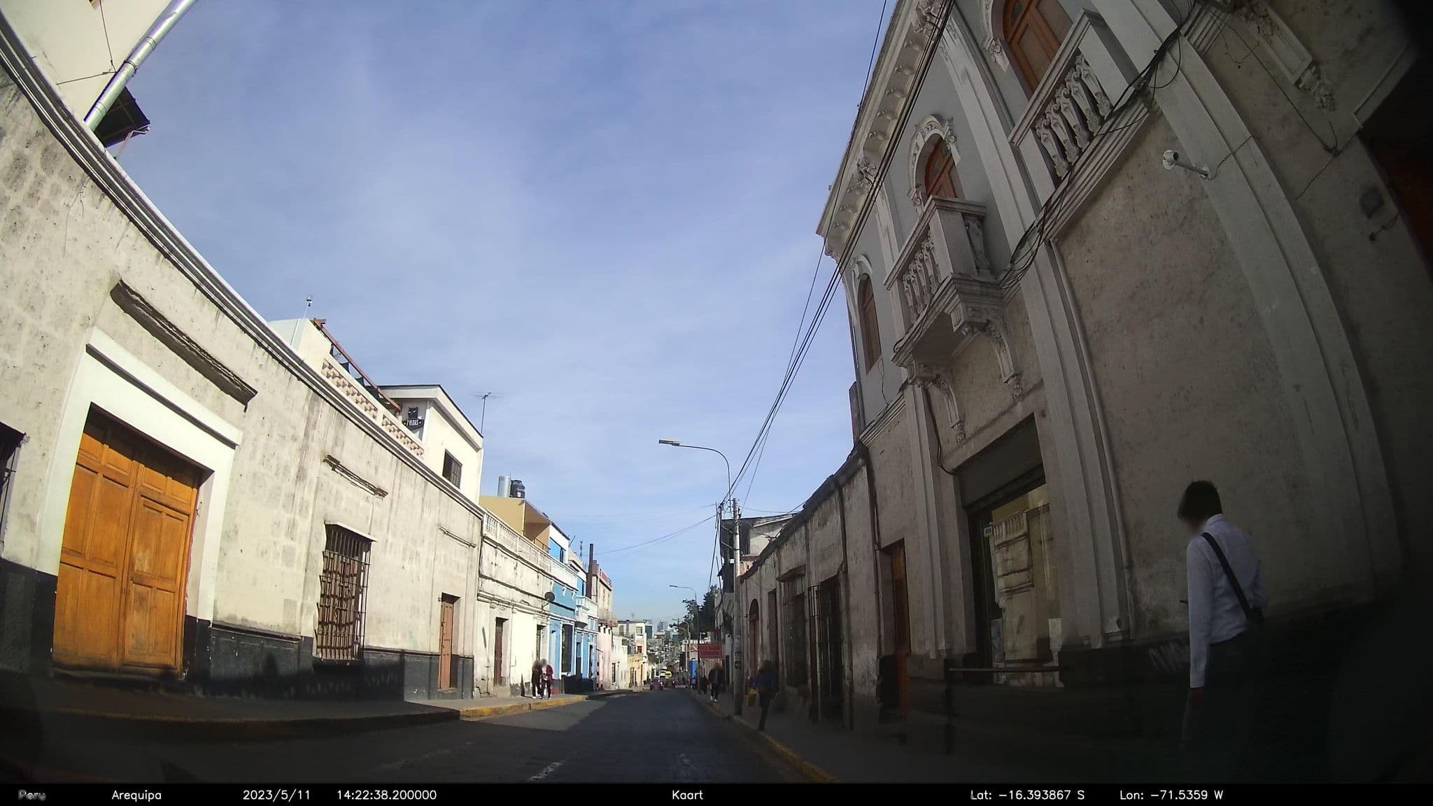 Street view near Bothy hostel, Arequipa