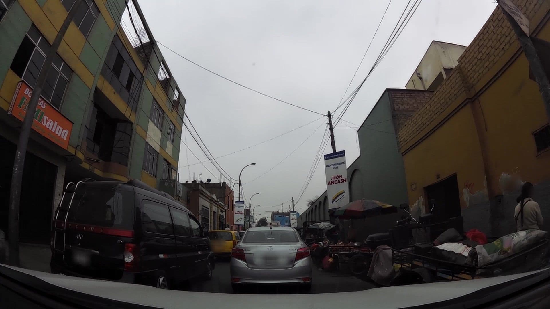 Street view near Hostal Paraiso, Lima — © kaartcam (CC BY-SA · Mapillary)