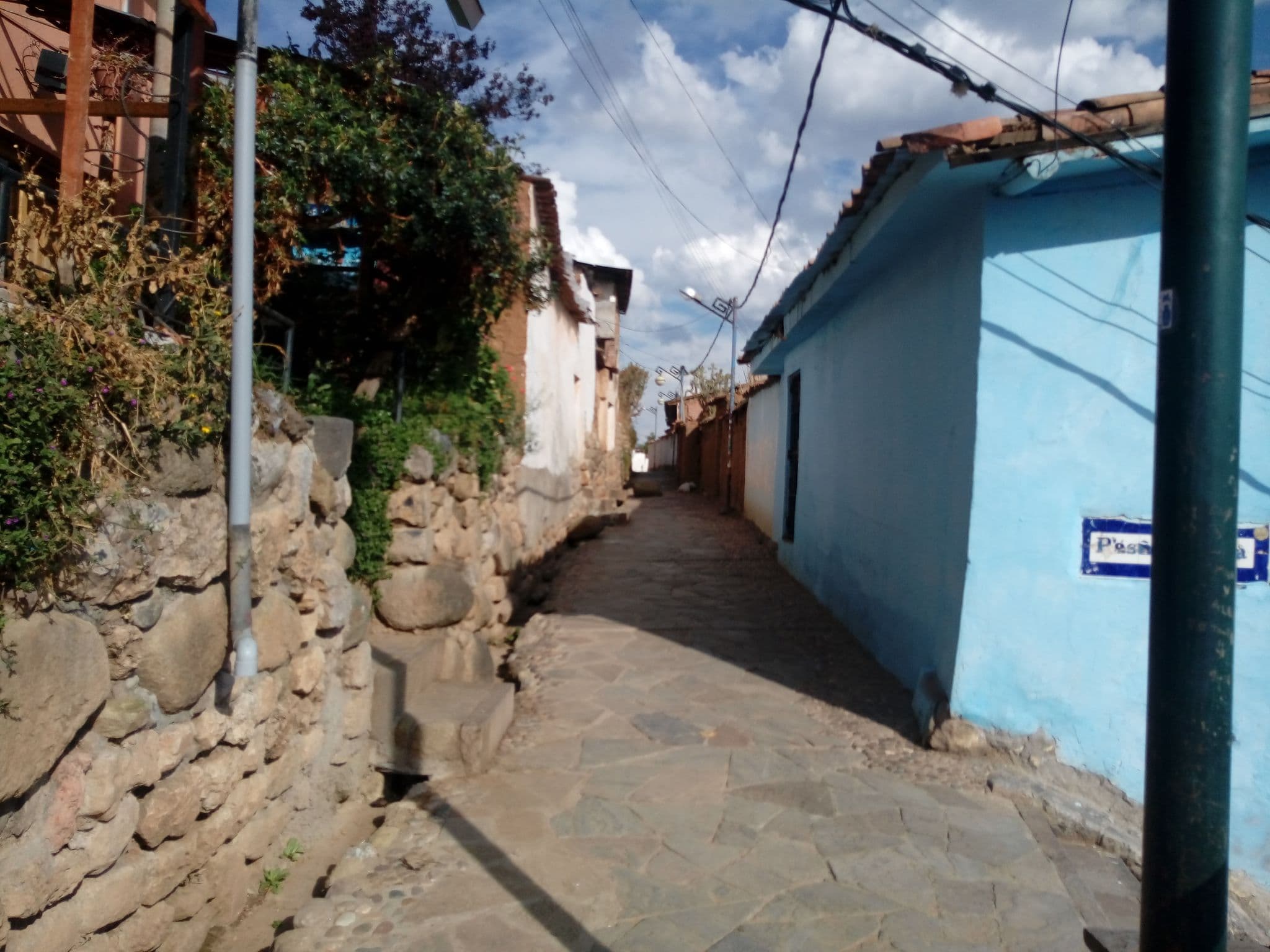 Street view near the blue house, Wanchaq
