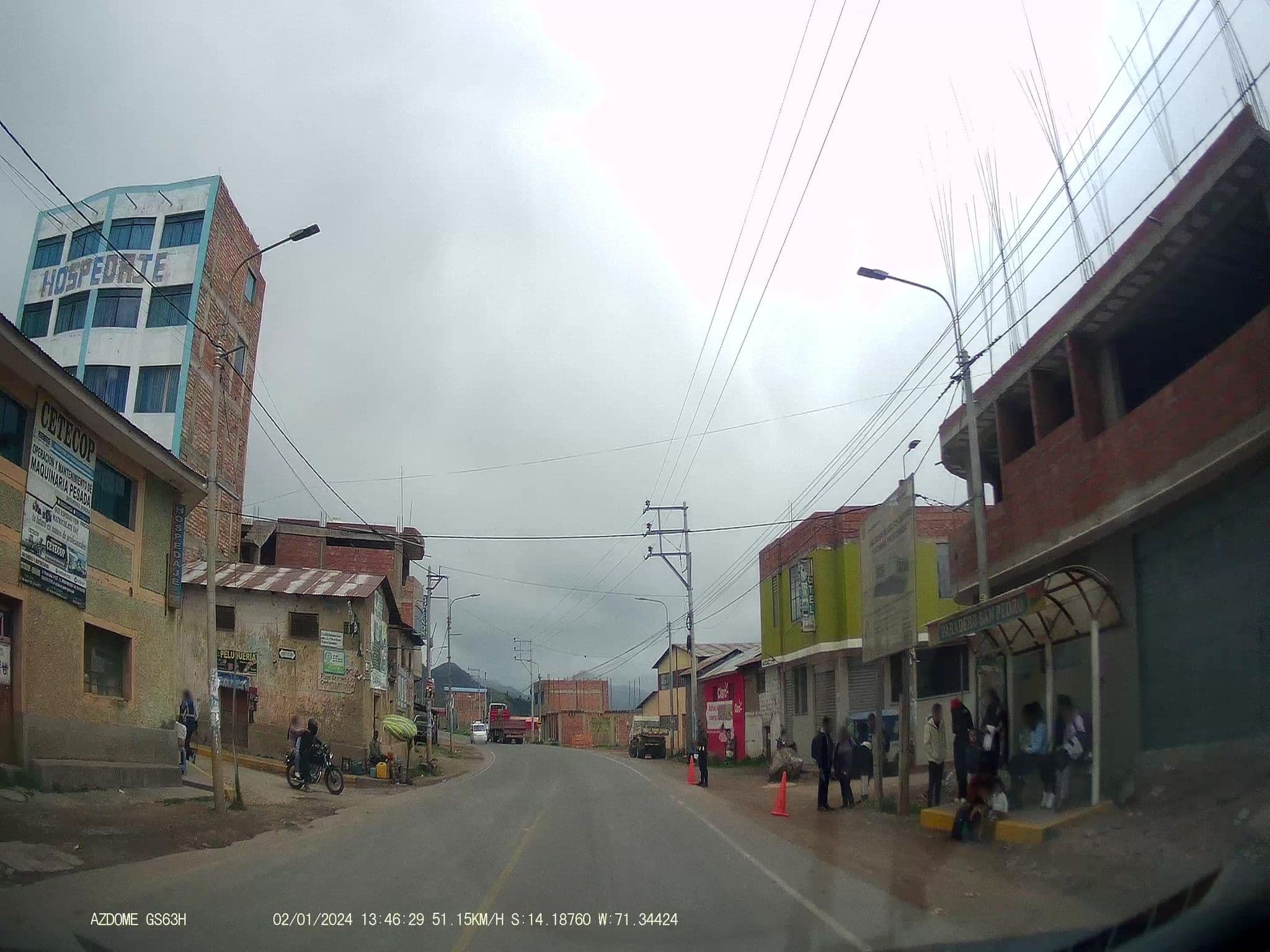 Street view near Hostal Don Zenon, Qquea — © jaderbavaresco (CC BY-SA · Mapillary)