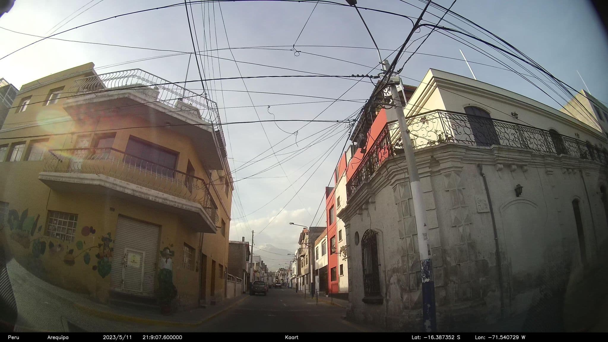 Street view near La Casona Del Olive, Arequipa