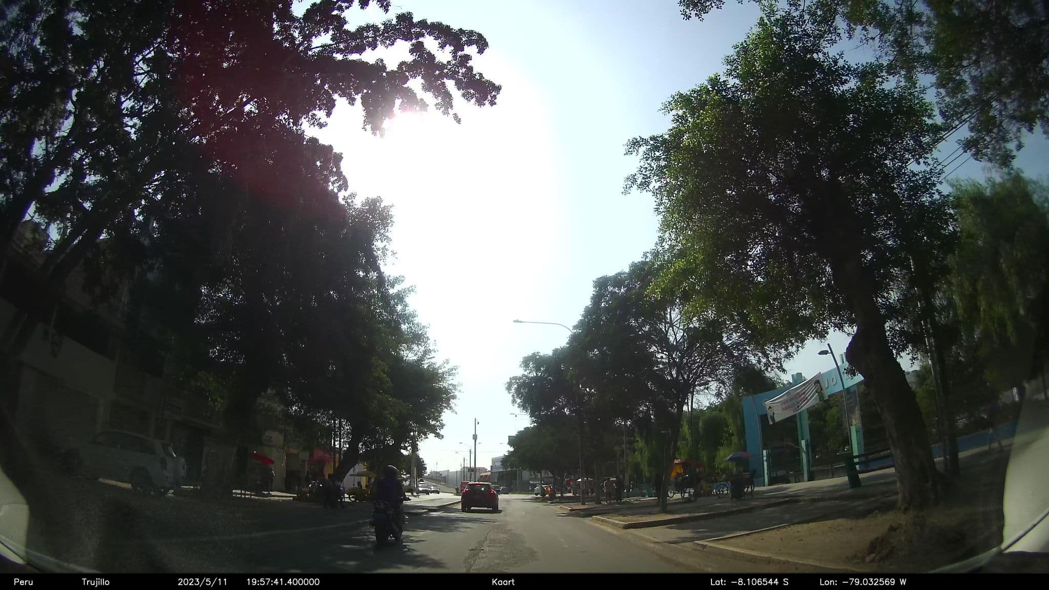 Street view near Hotel Jorge Chavez, Trujillo