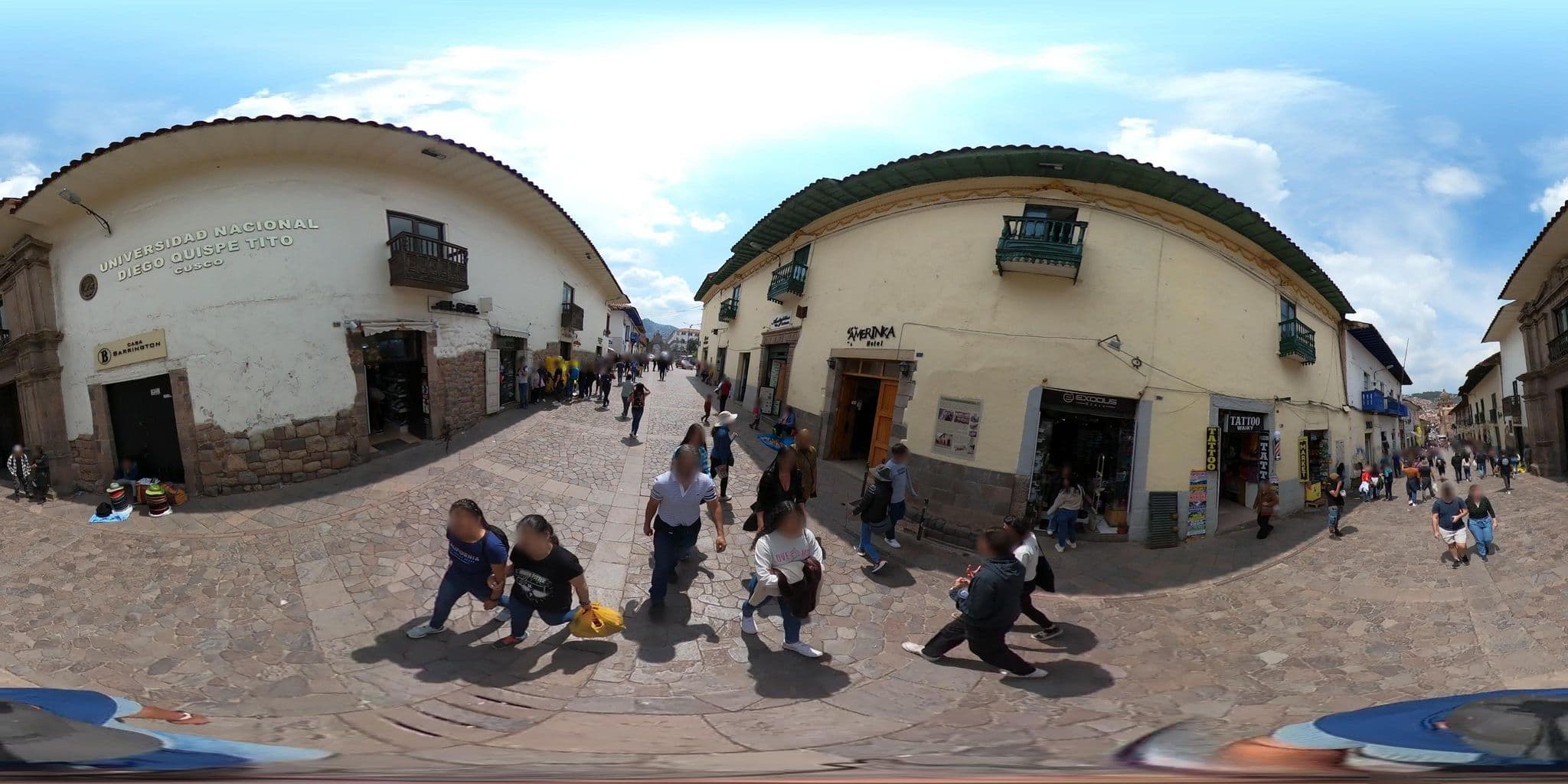 Street view near Amerinka, Santiago