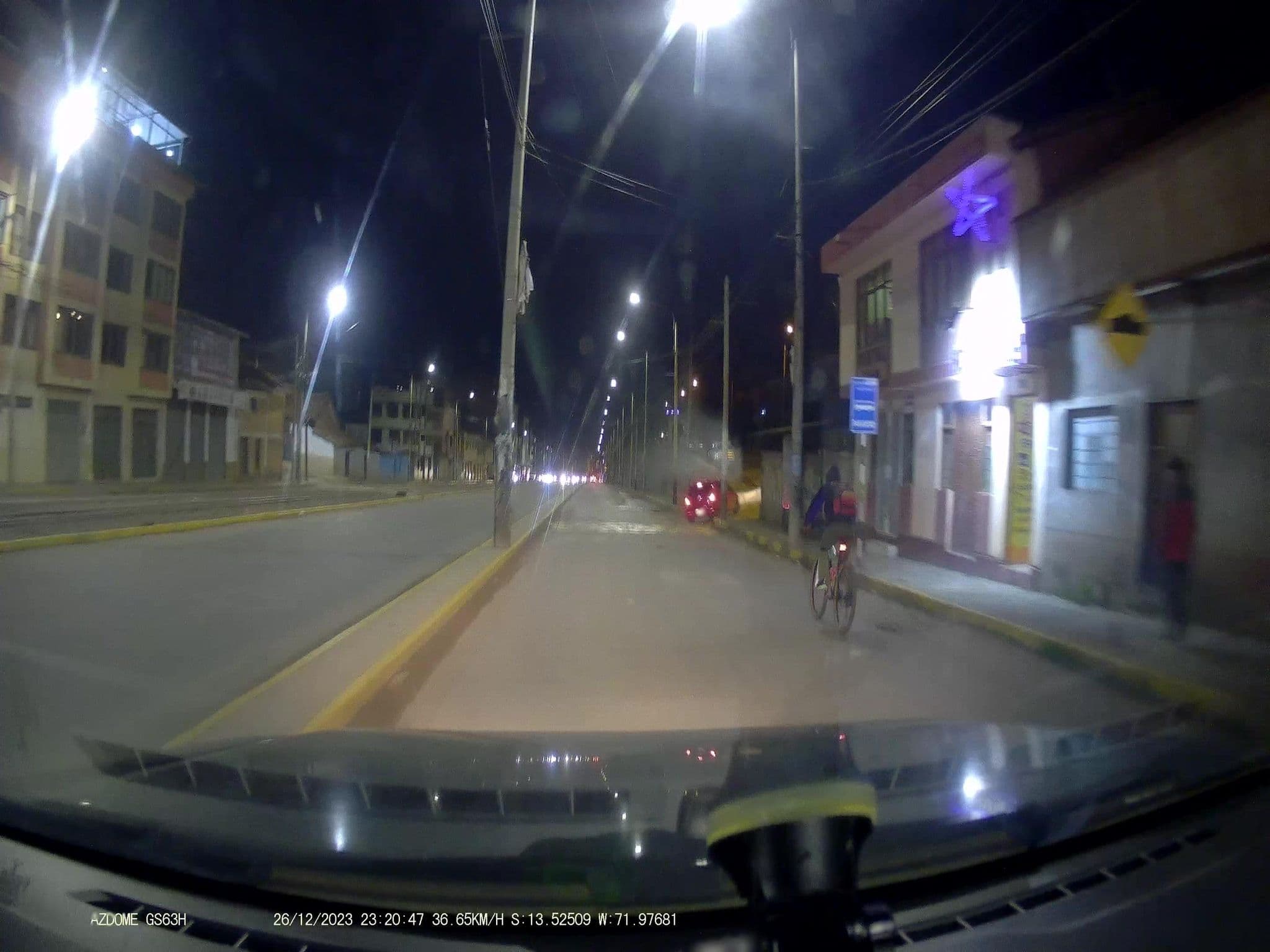 Street view near Sol Andino, Santiago