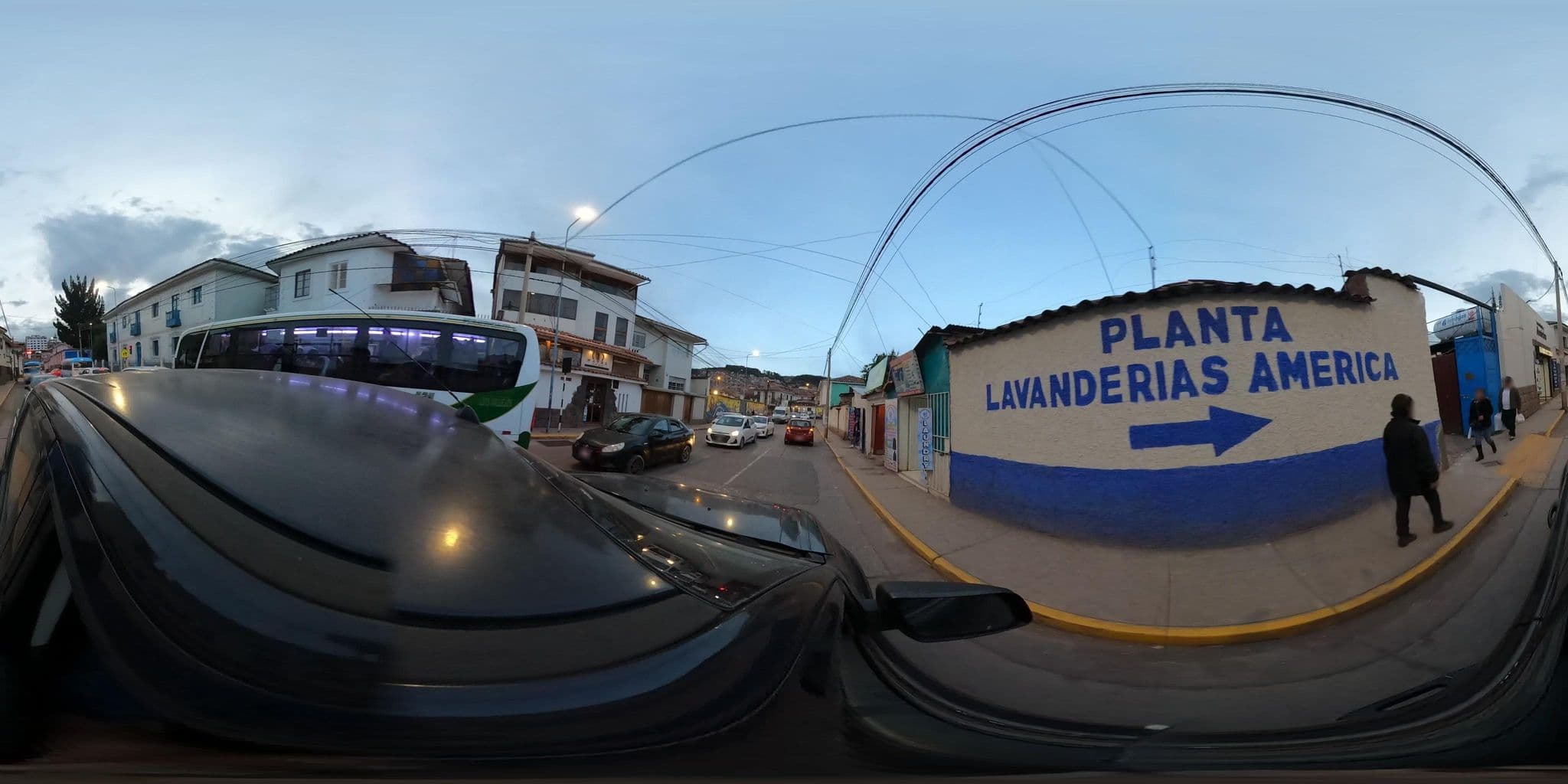 Street view near Secret Garden $, Santiago