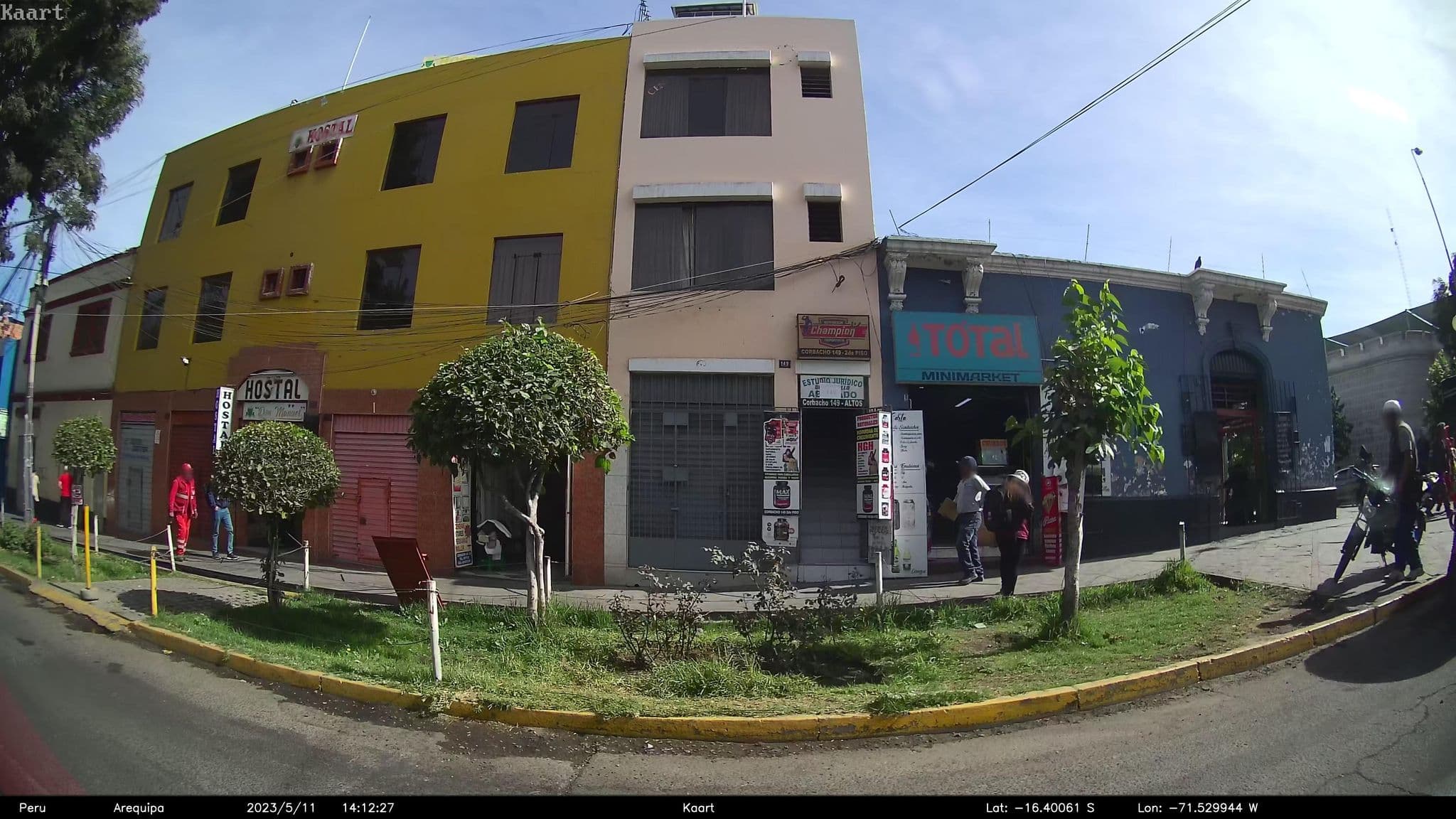 Street view near Hostal Don Manuel, Arequipa