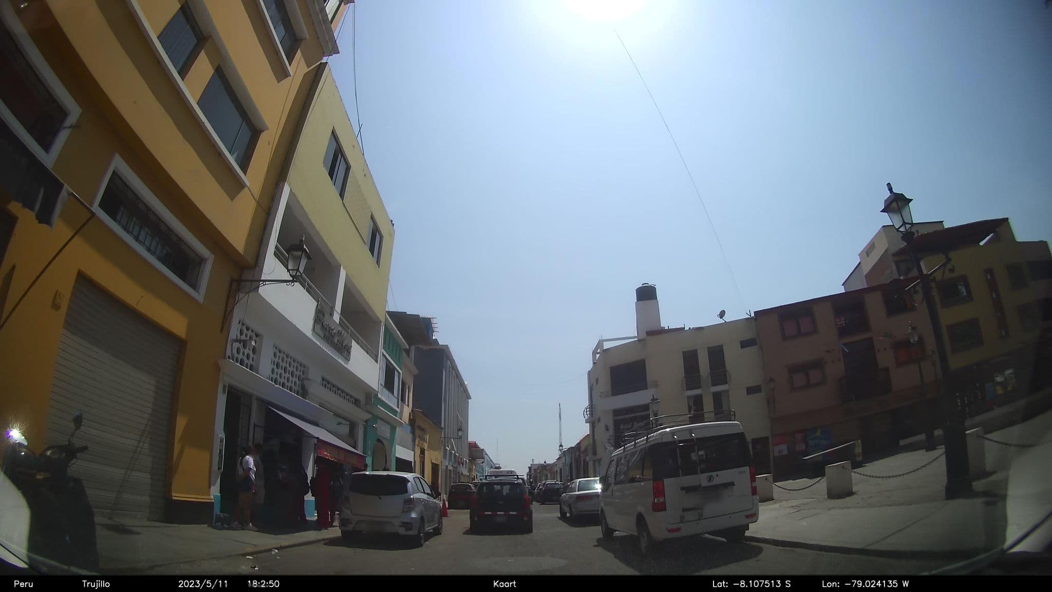 Street view near Gran Recreo Hotel, Trujillo — © kaart_2 (CC BY-SA · Mapillary)