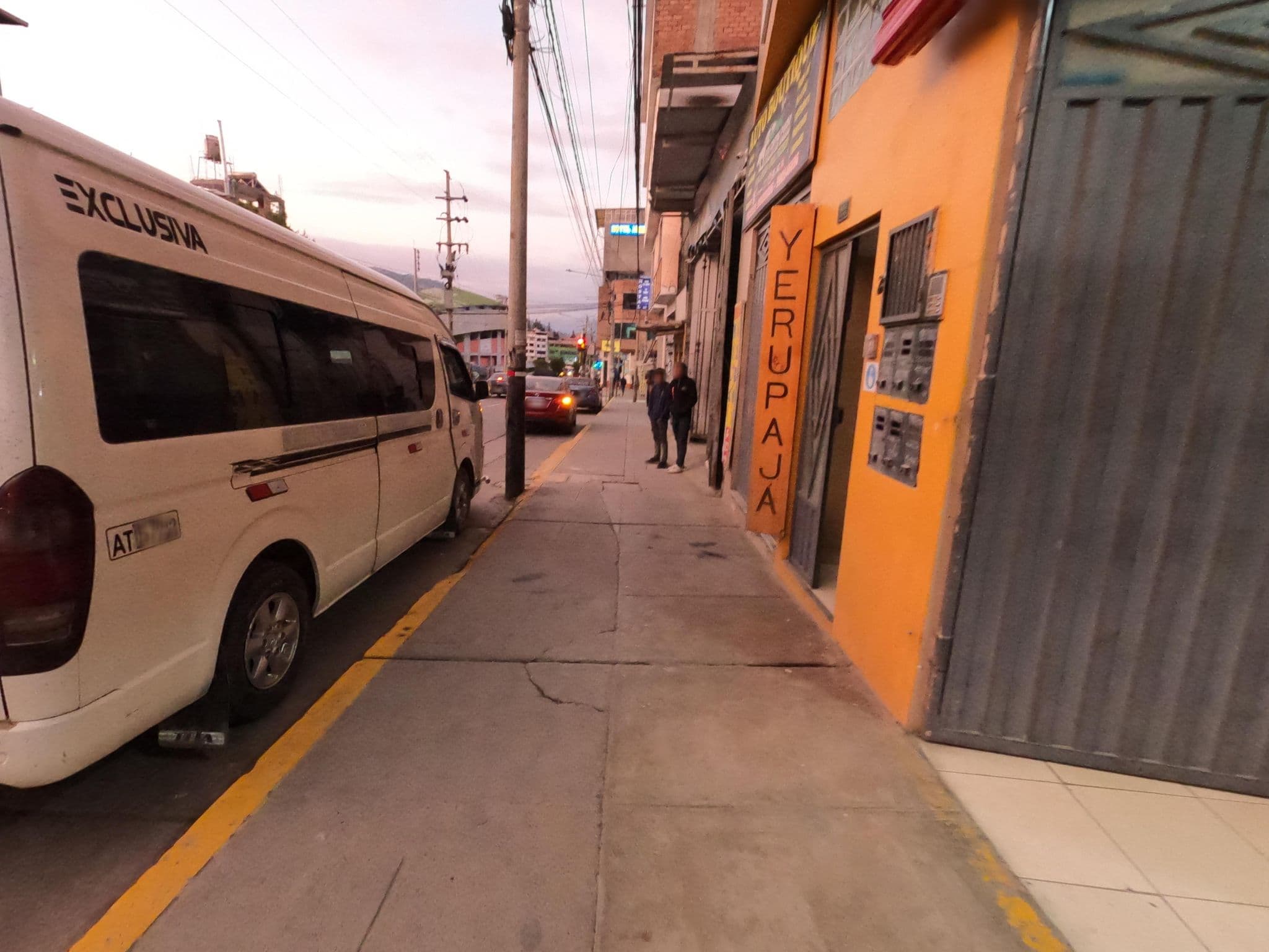 Street view near Yerupaja Mountain Hostel, Huaraz