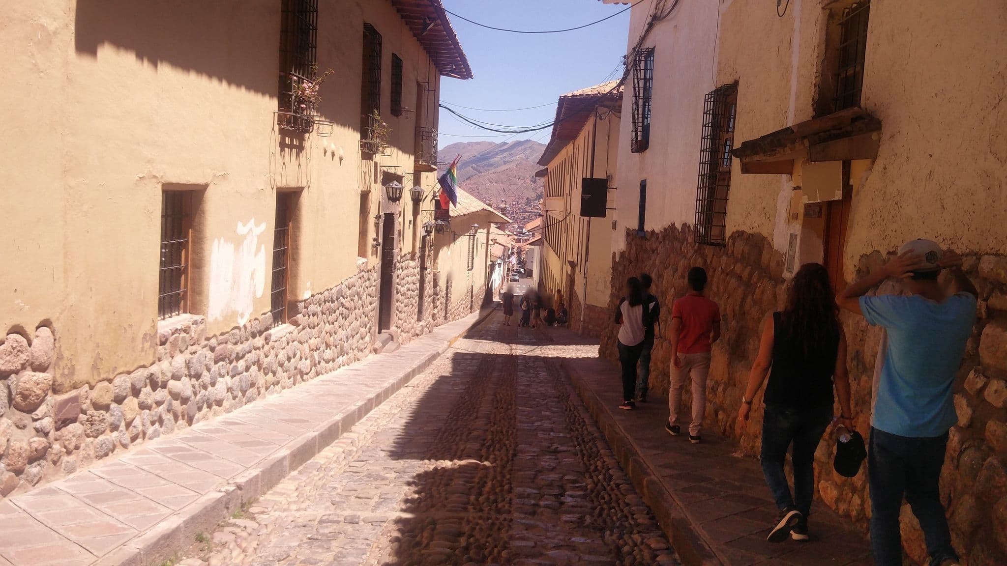 Street view near Korigems Inn, Santiago
