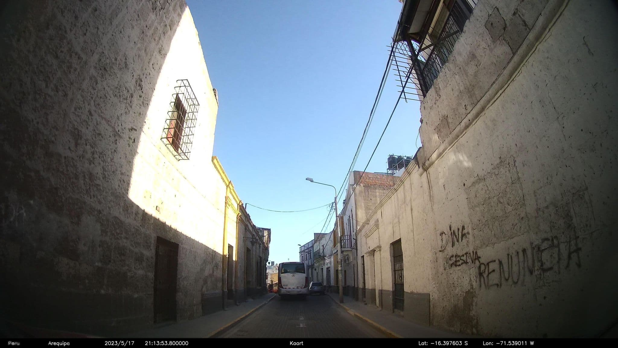 Street view near Way Kap Hostel, Arequipa — © kaart_2 (CC BY-SA · Mapillary)