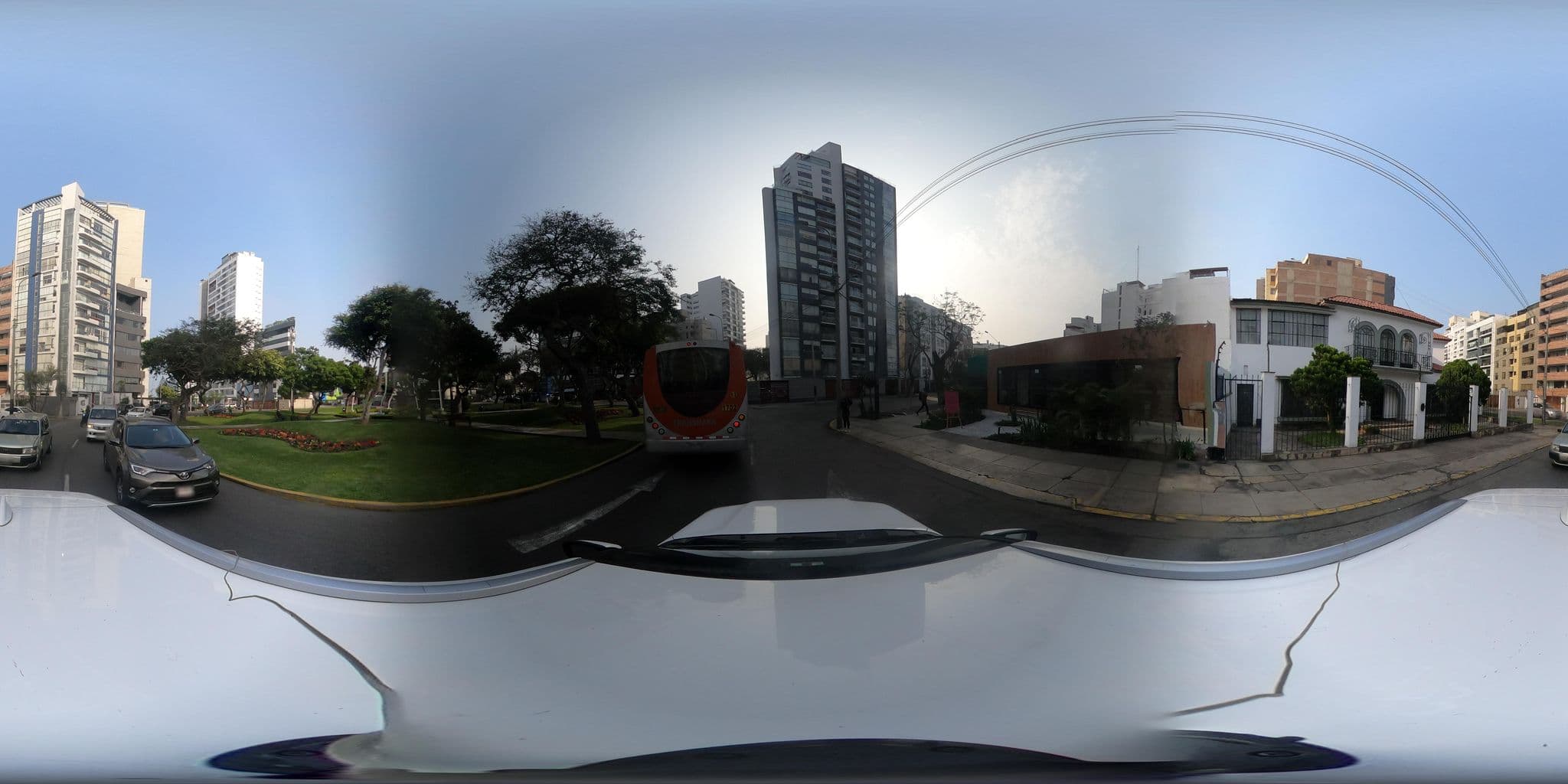 Street view near Hostal Torreblanca, Miraflores