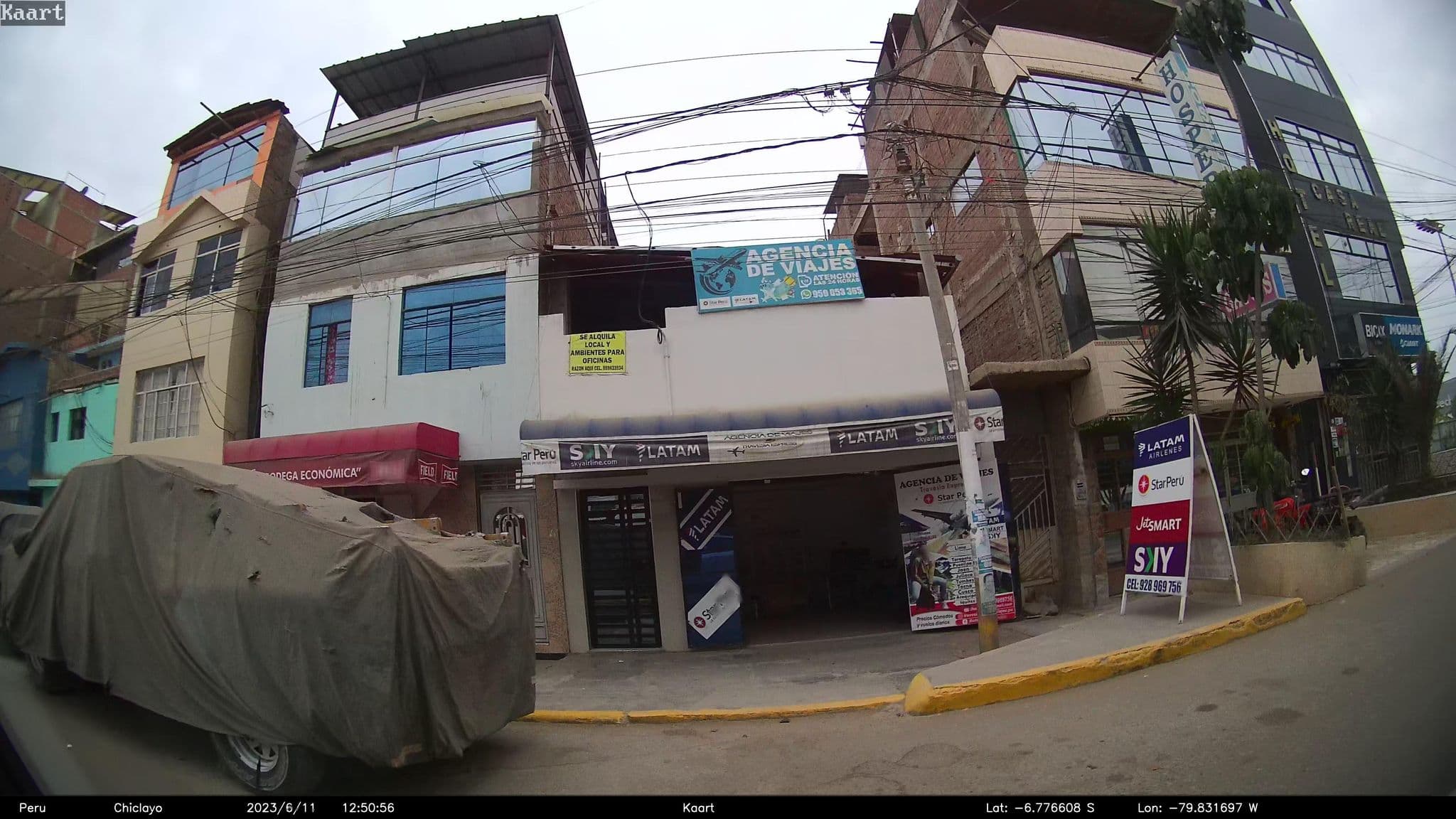 Street view near Hotel Casa Real, Chiclayo — © kaart_2 (CC BY-SA · Mapillary)