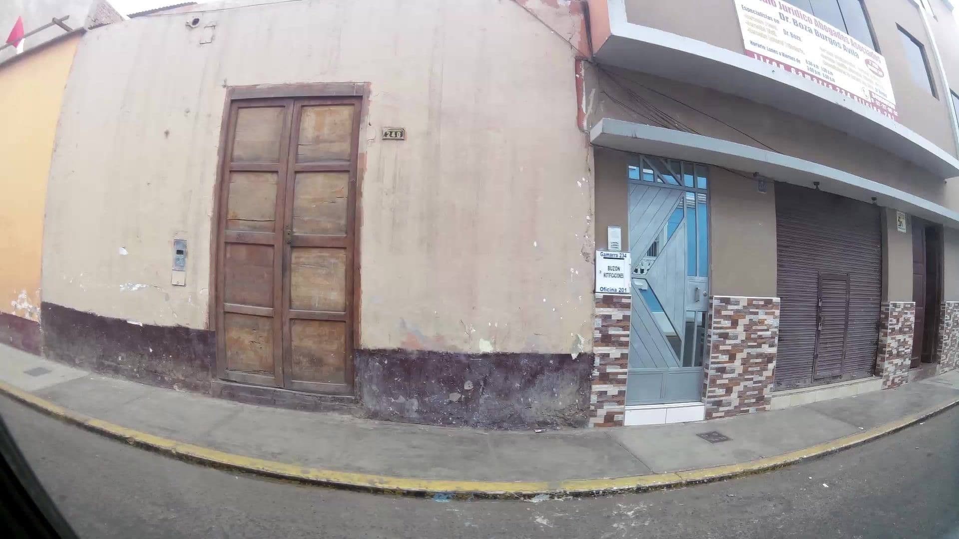 Street view near Hotel Labrador, Trujillo