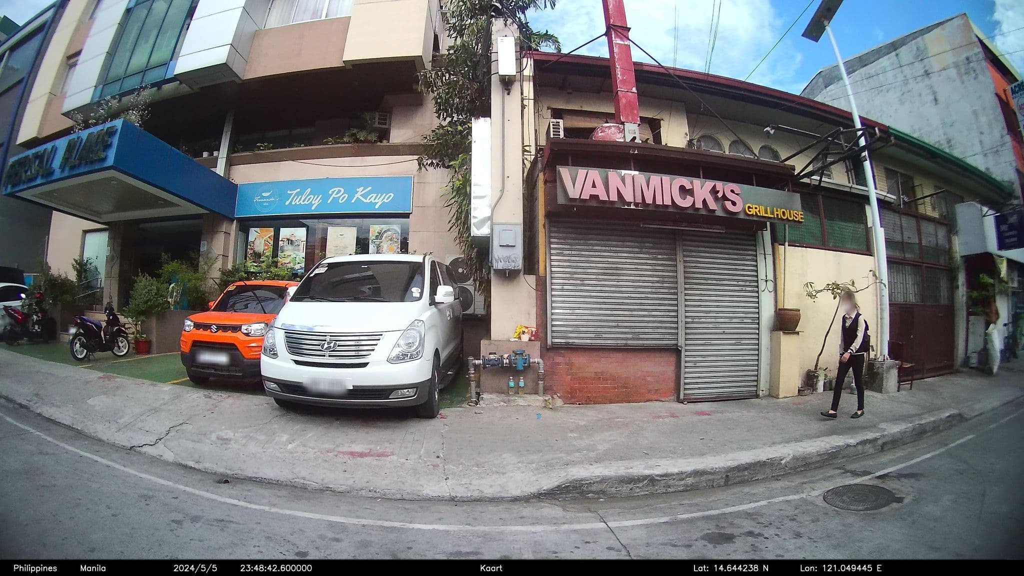 Street view near Fersal Hotel, Quezon City — © kaartcam (CC BY-SA · Mapillary)