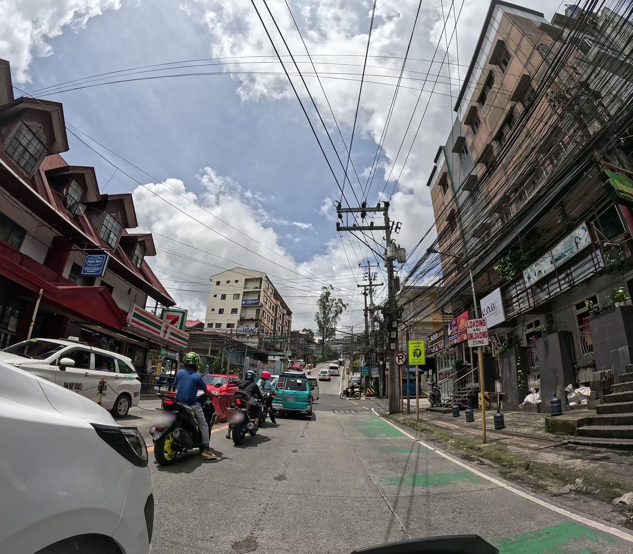 Street view near Saint Michael's Ladies Dormitory, Baguio