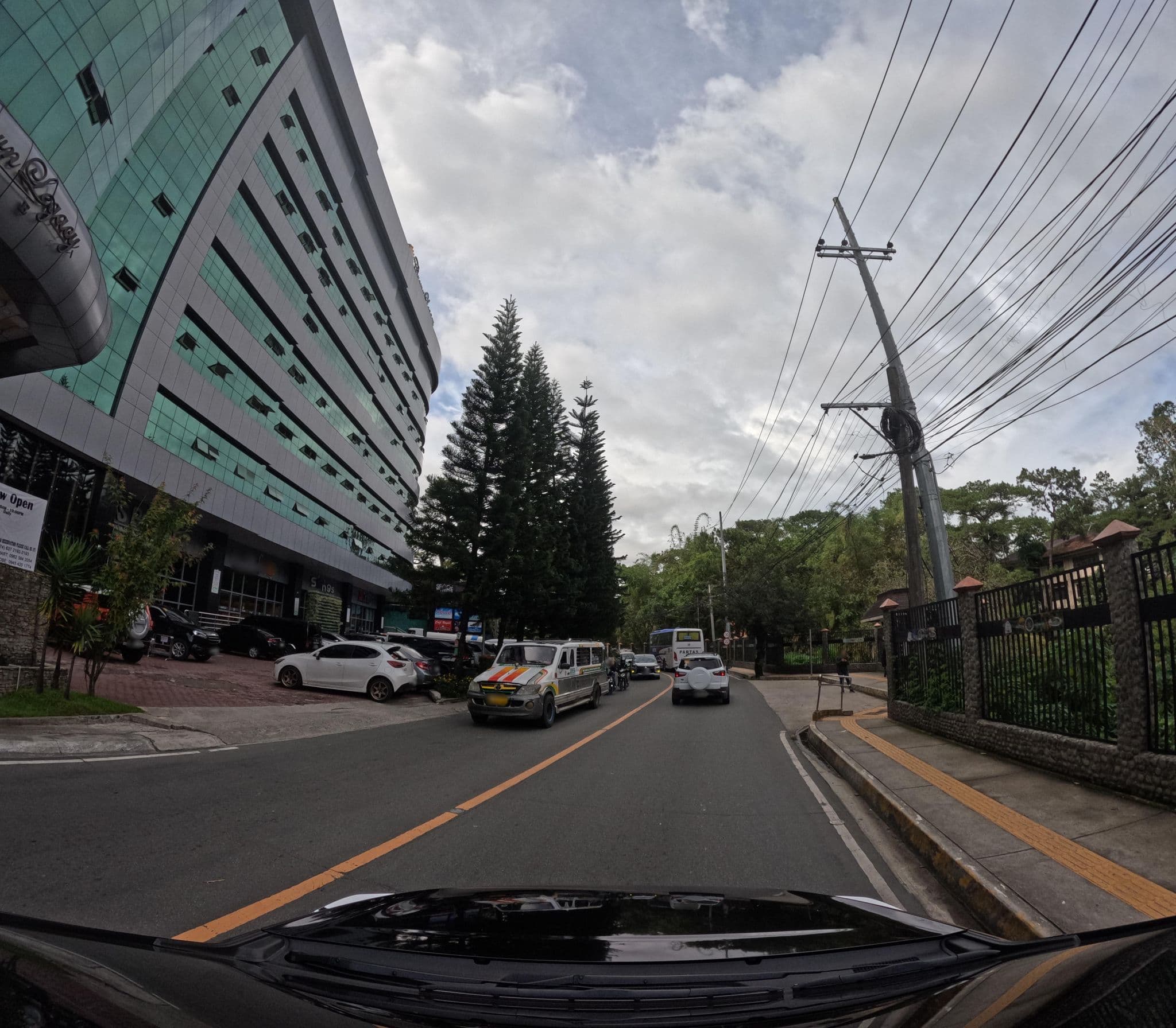 Street view near Crown Legacy Hotel, Baguio