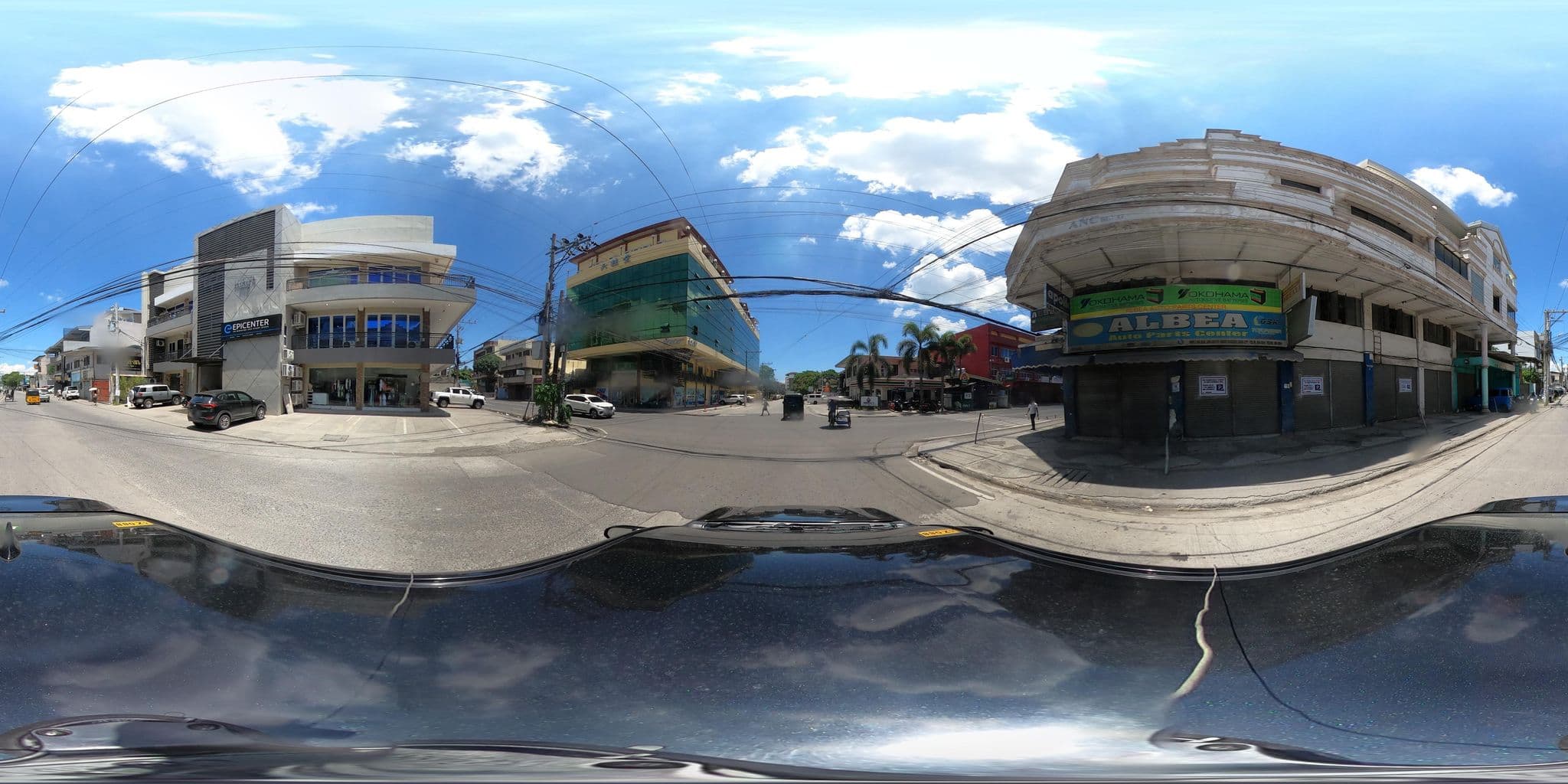 Street view near Hampton Suites, Davao