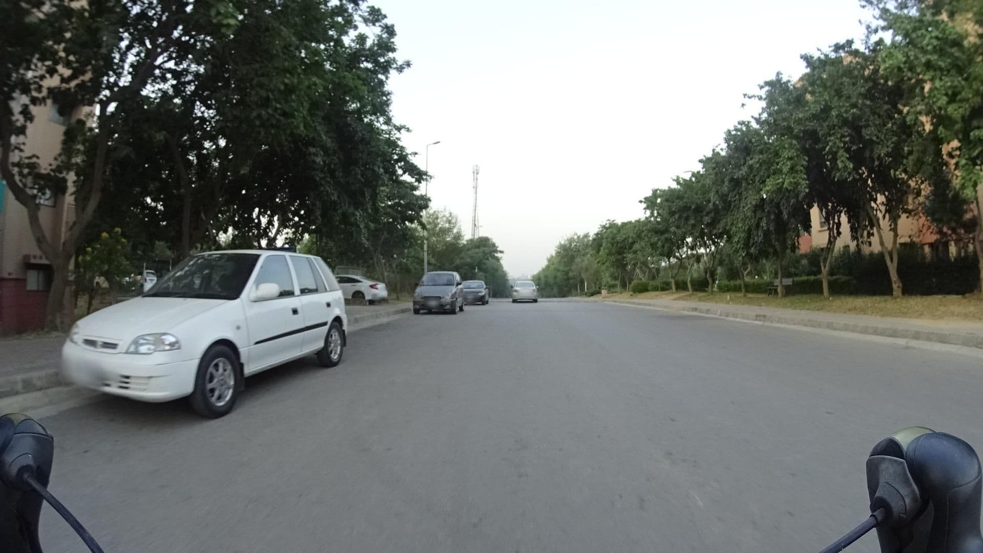 Street view near Isra Apartments, Rawalpindi