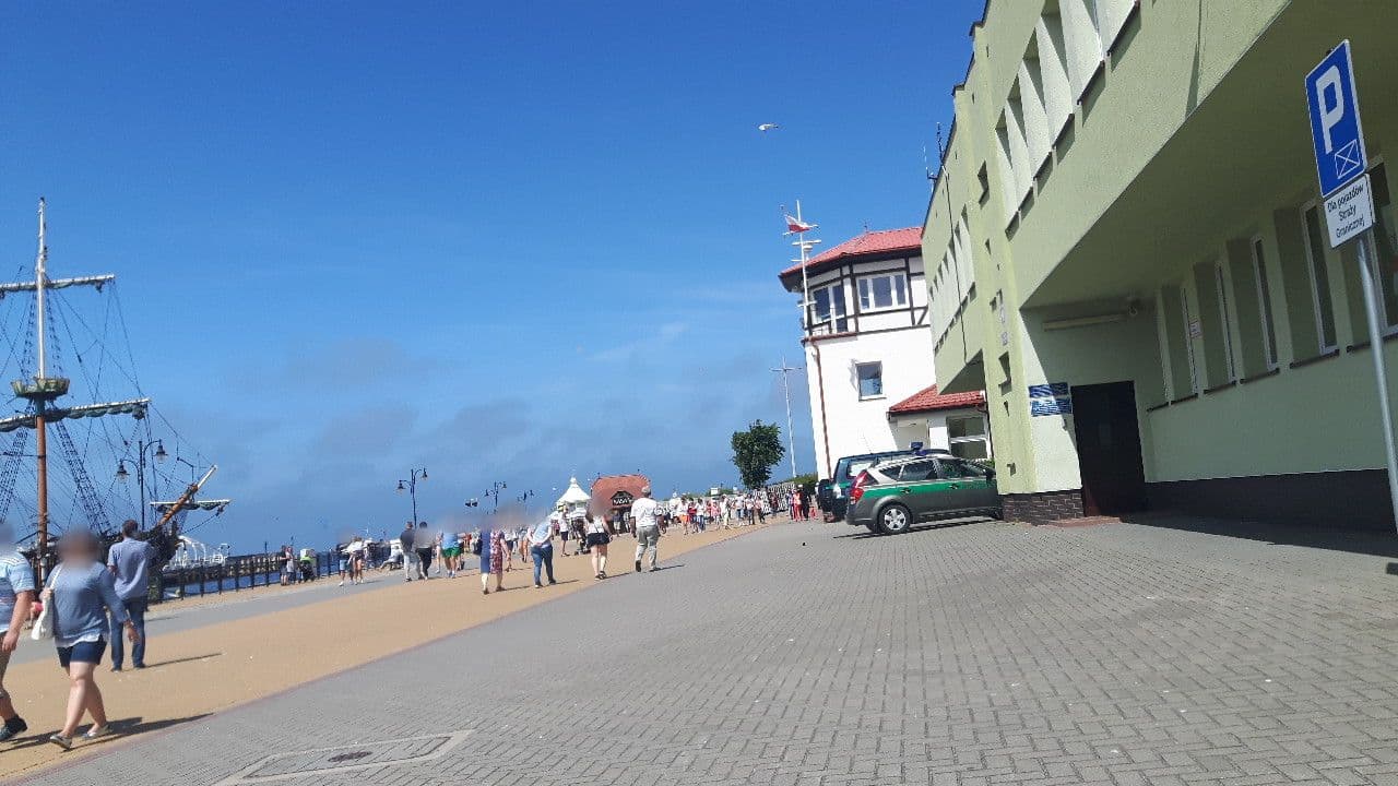 Street view near Pensjonat Oleńka, Ustka