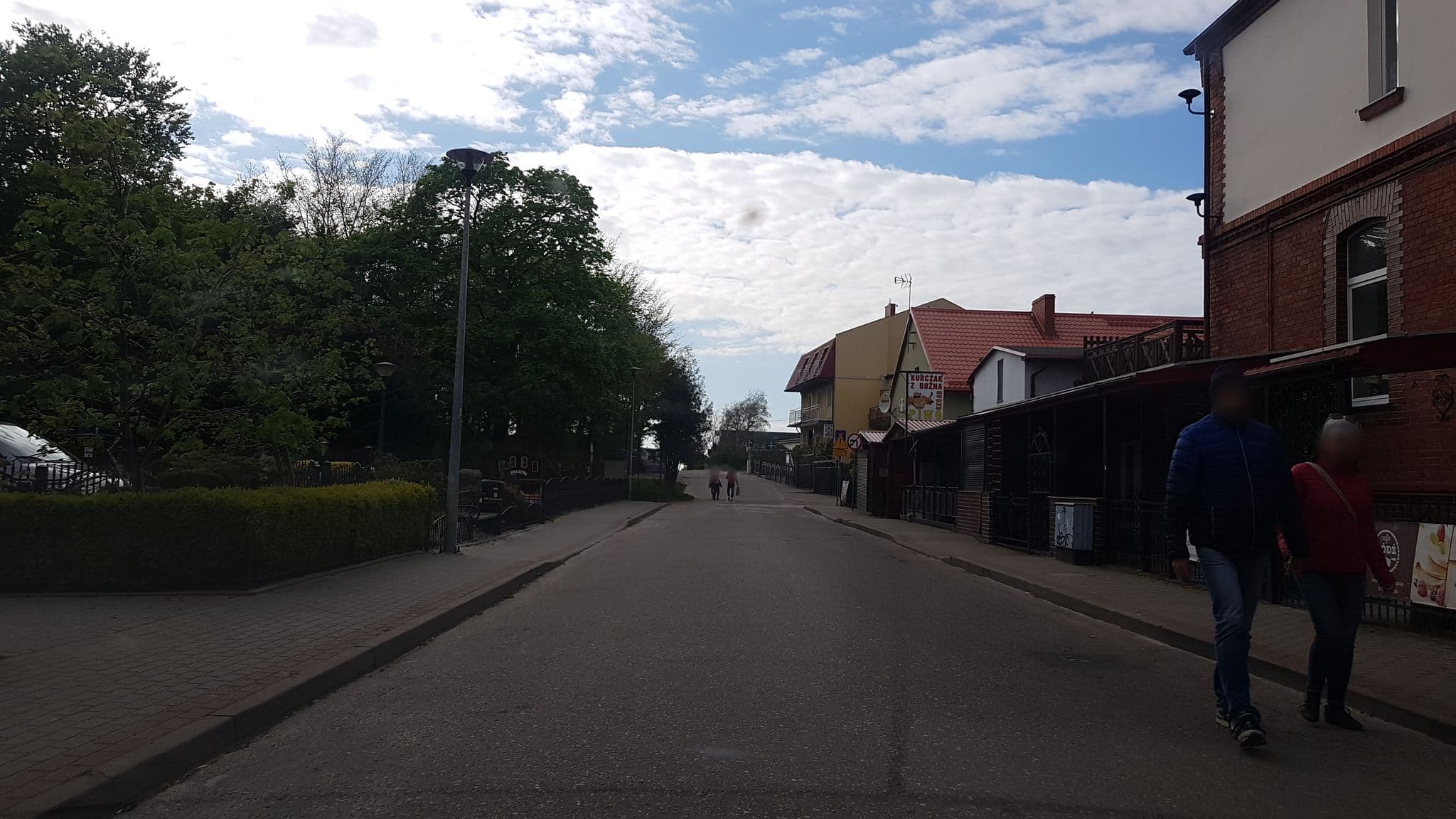 Street view near Lidia Spa, Darłówko