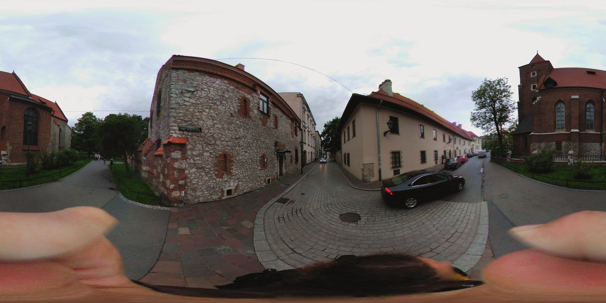Street view near Hotel Teatr, Kraków