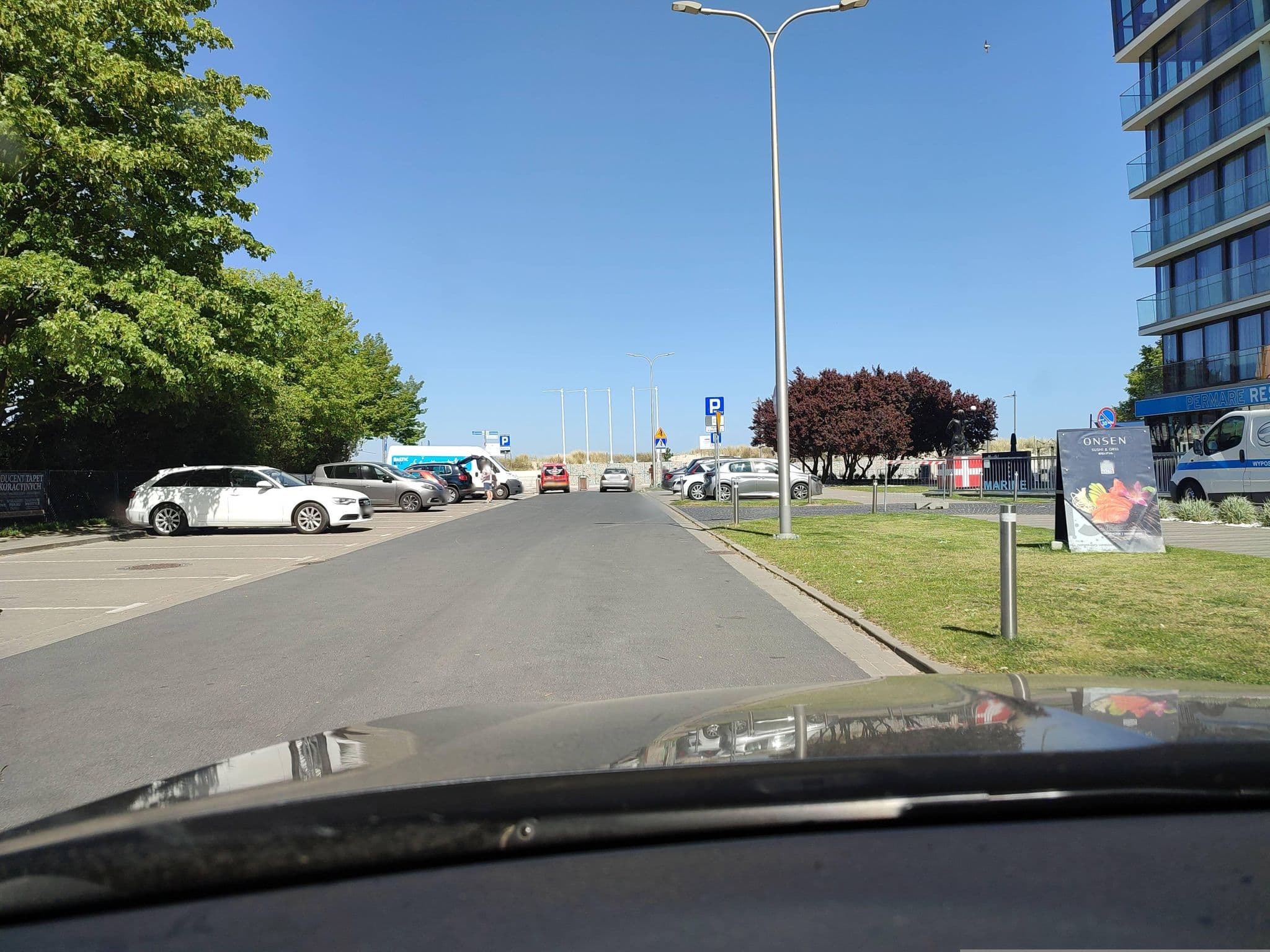 Street view near Marine Hotel, Kołobrzeg