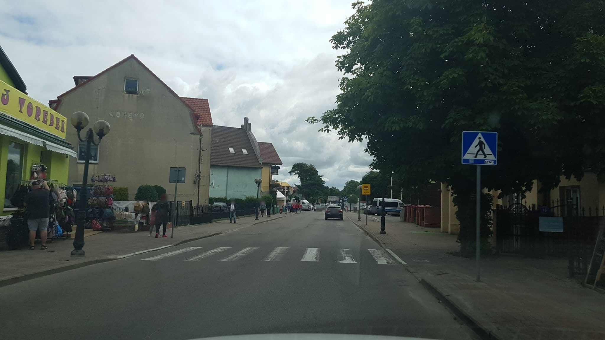 Street view near Pensjonat Pod Kasztanem, Cerkwica