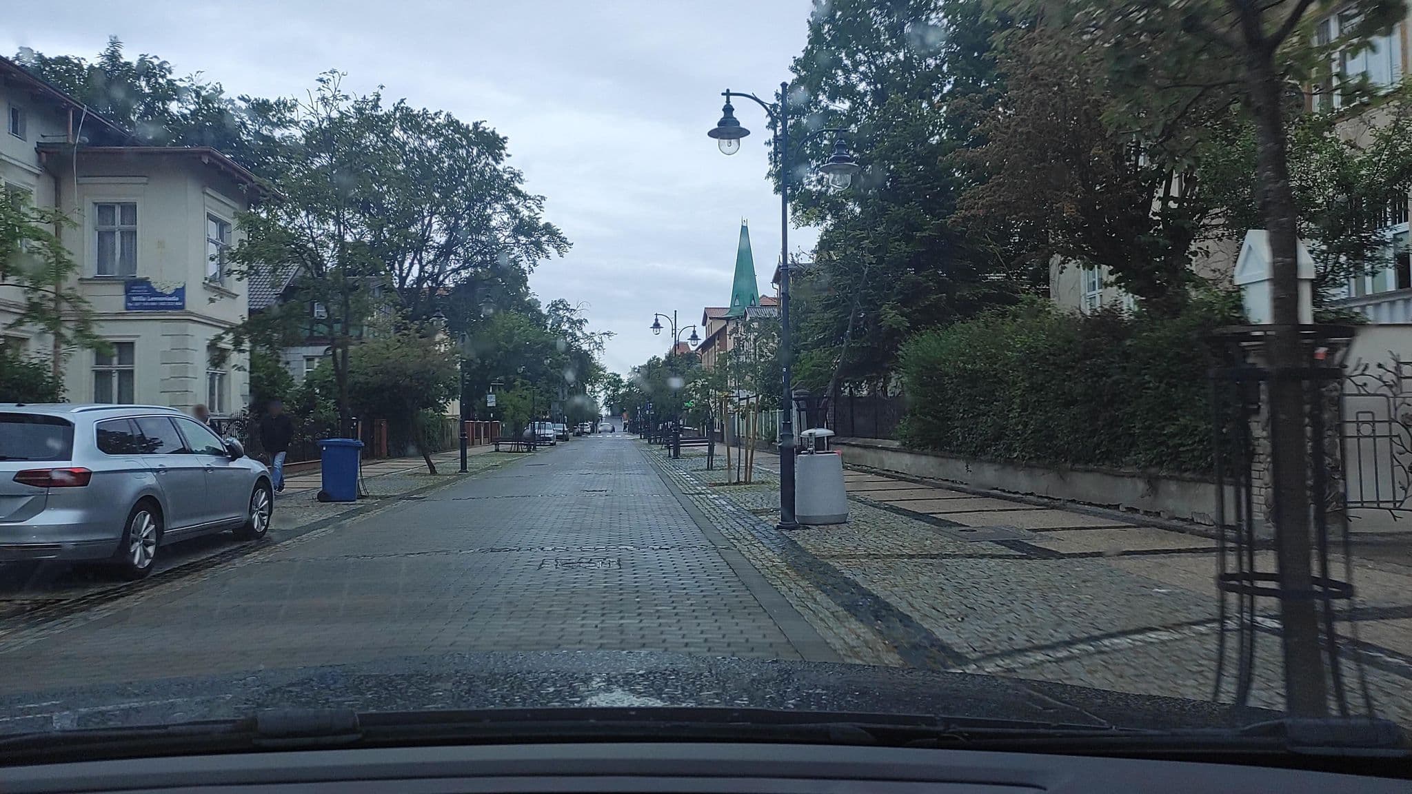 Street view near Villa Kviatowa, Ustka