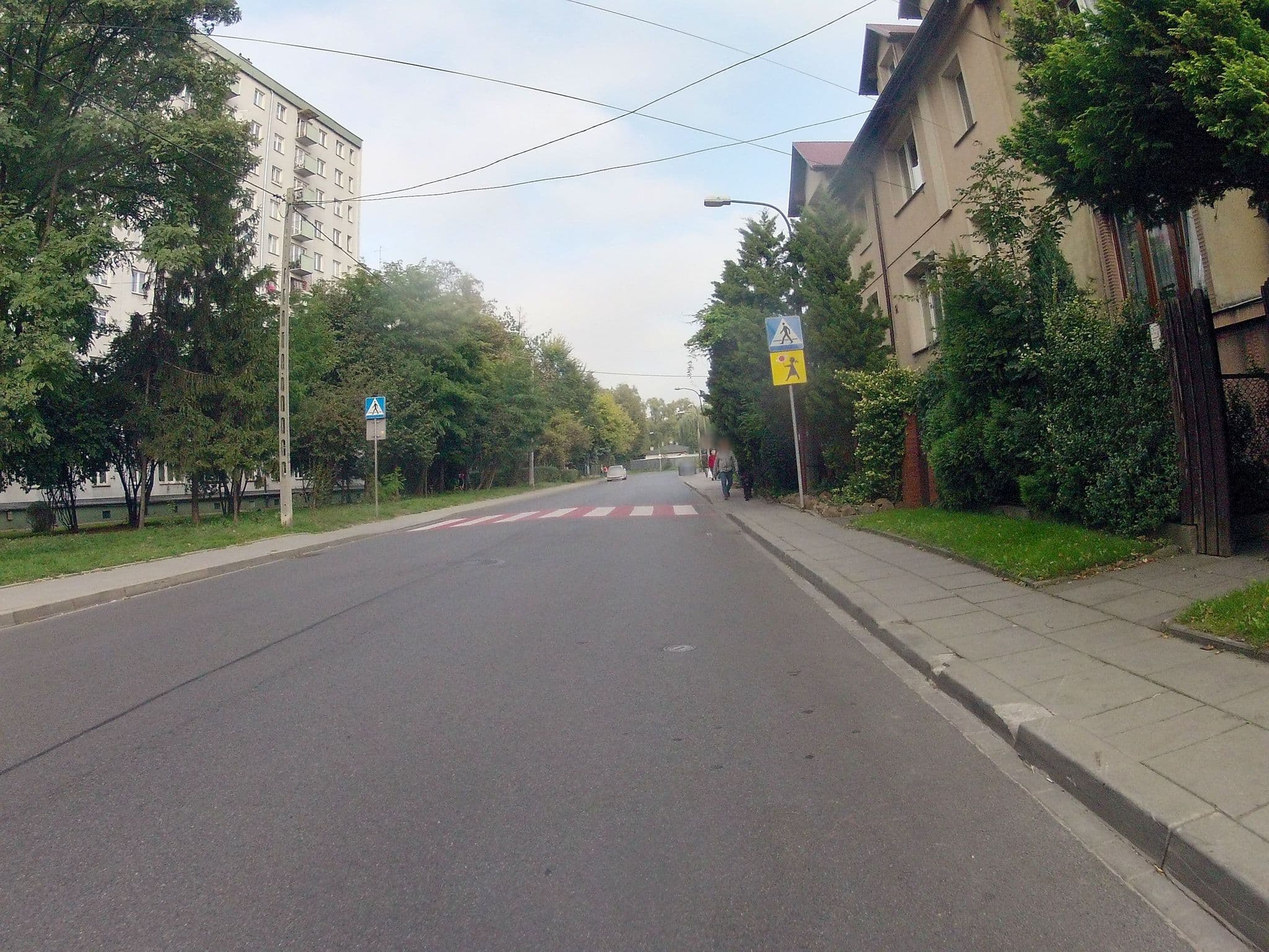Street view near Lawendowy Hostel, Grzegórzki — © ekeshkekesh (CC BY-SA · Mapillary)