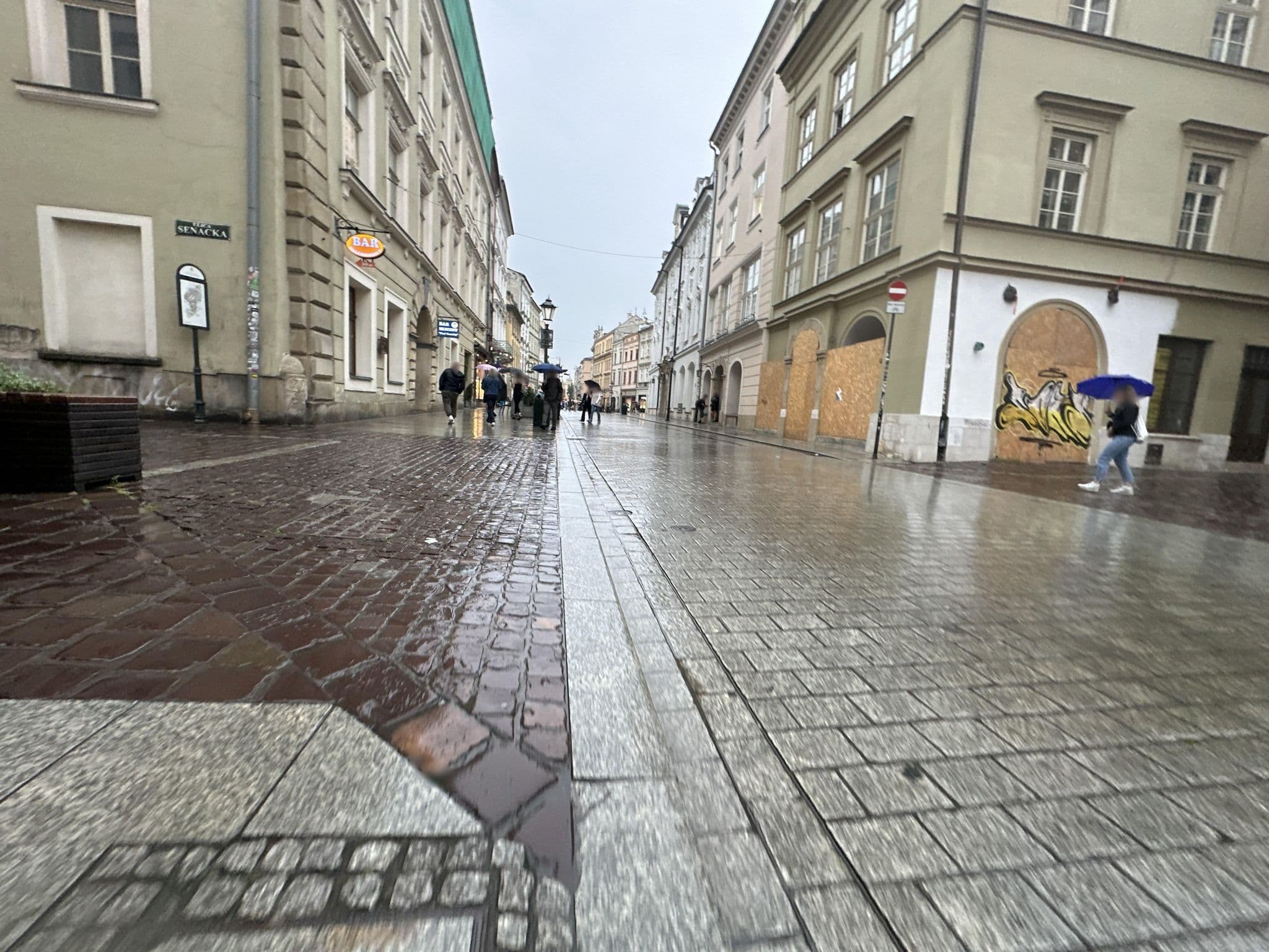 Street view near Mint Apartment, Kraków