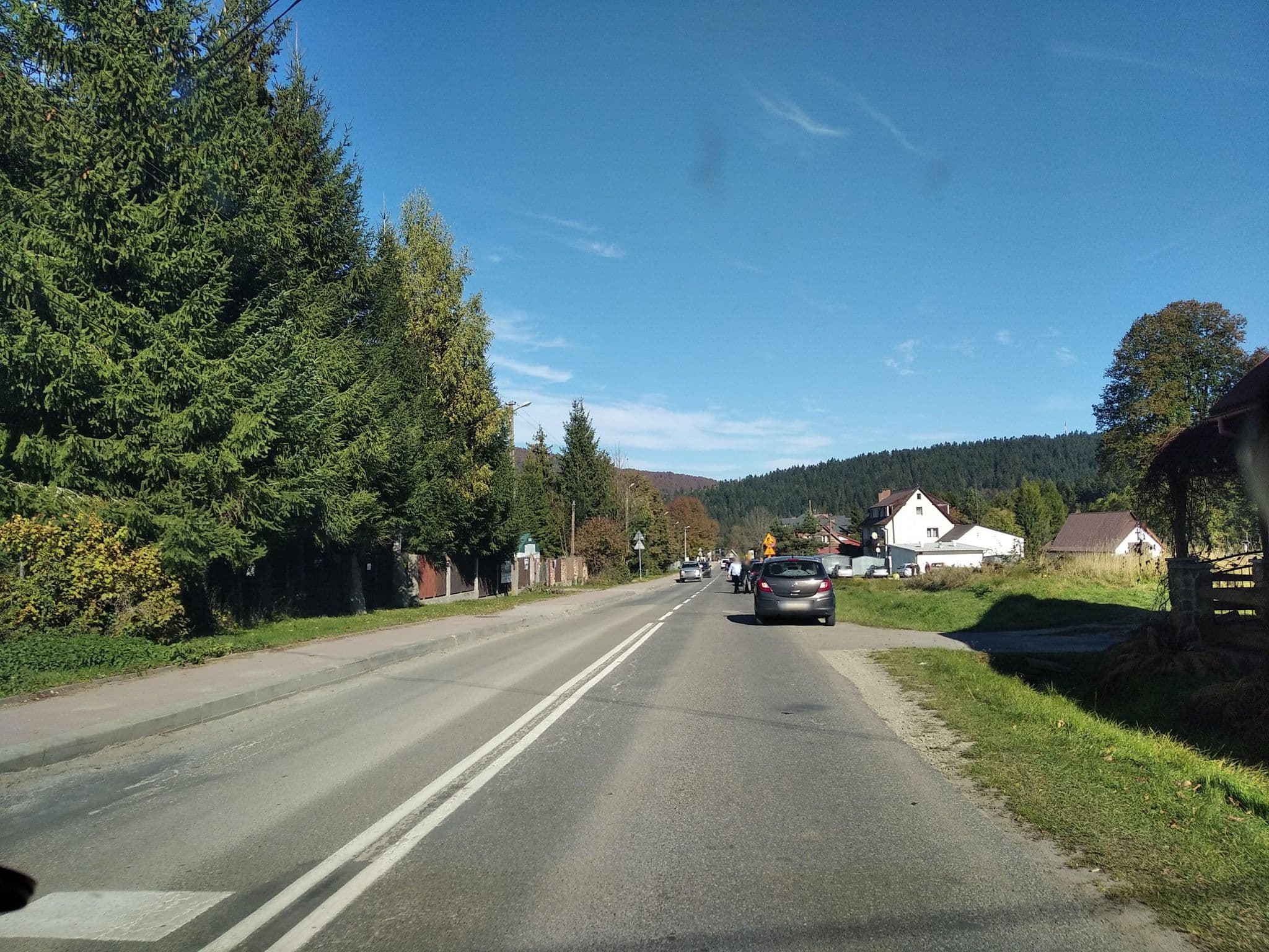 Street view near Ostoja, Baligród