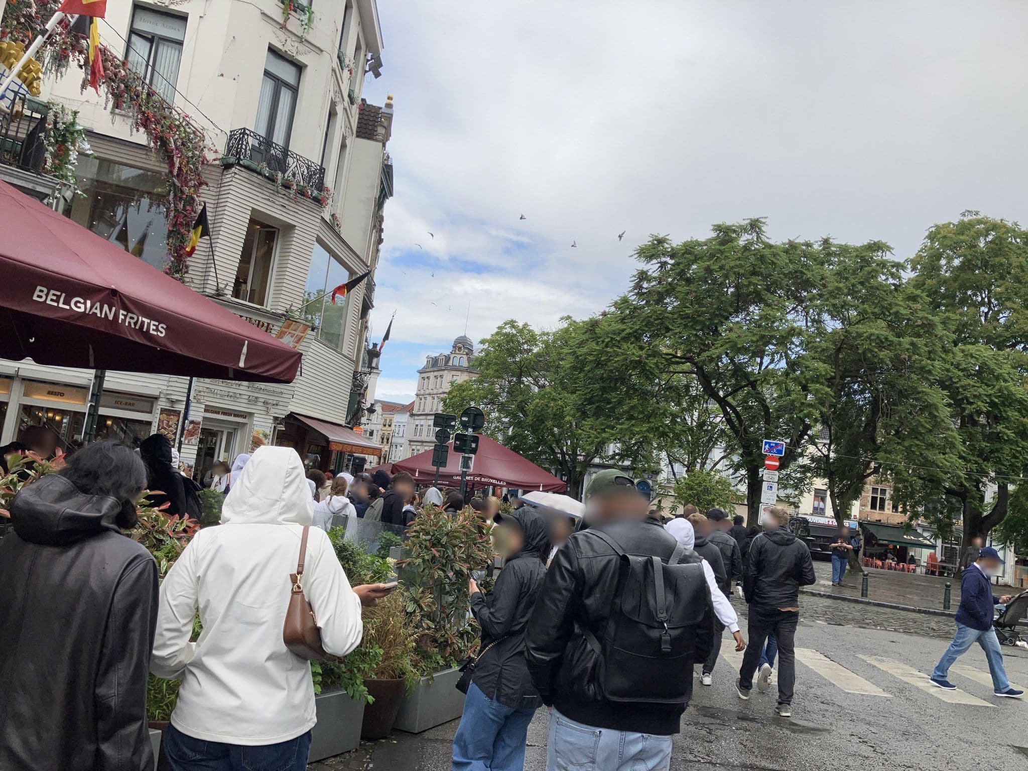 Street view near Agora, Brussels — © southglos (CC BY-SA · Mapillary)