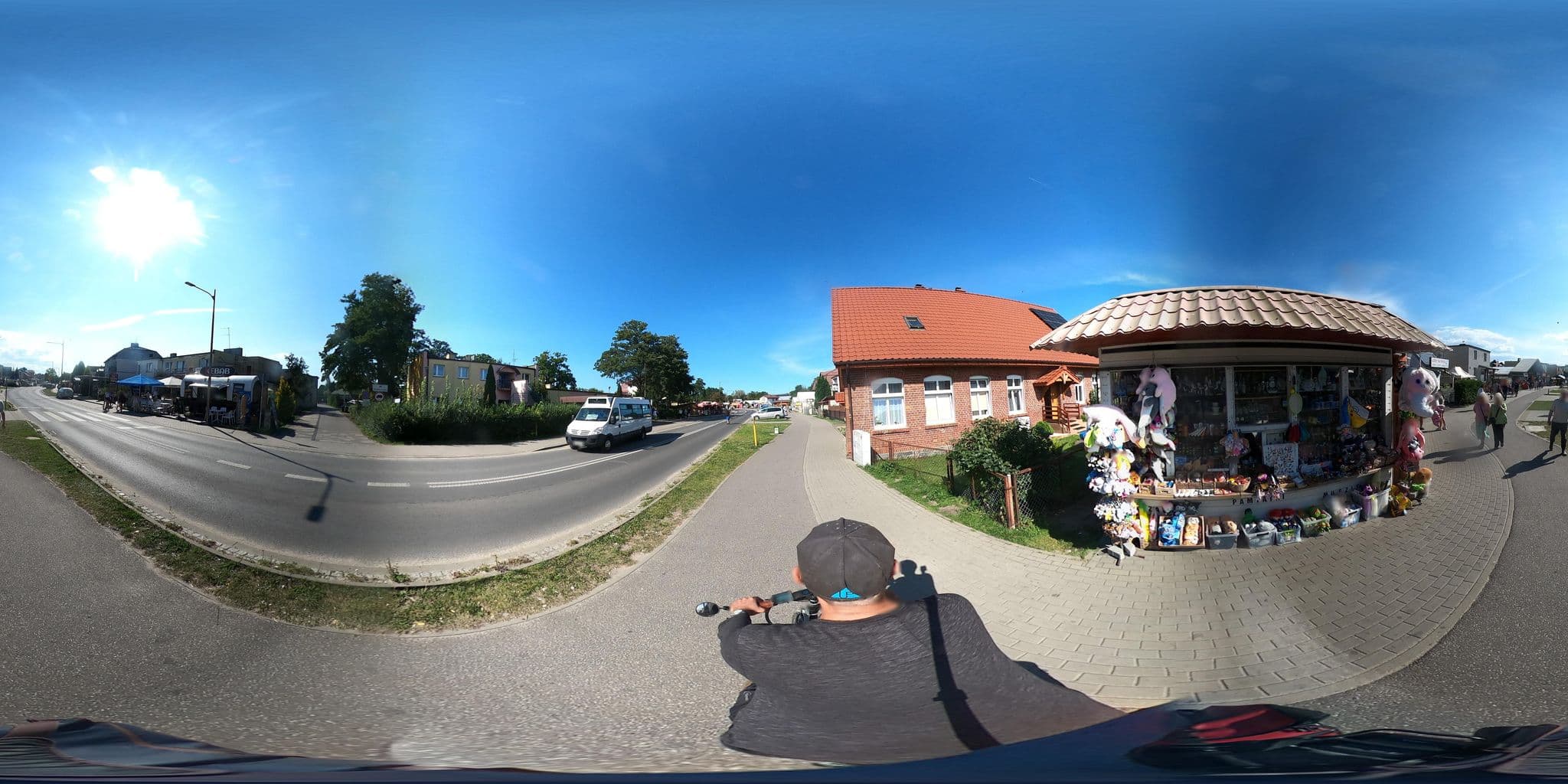 Street view near Fregata, Darłówko
