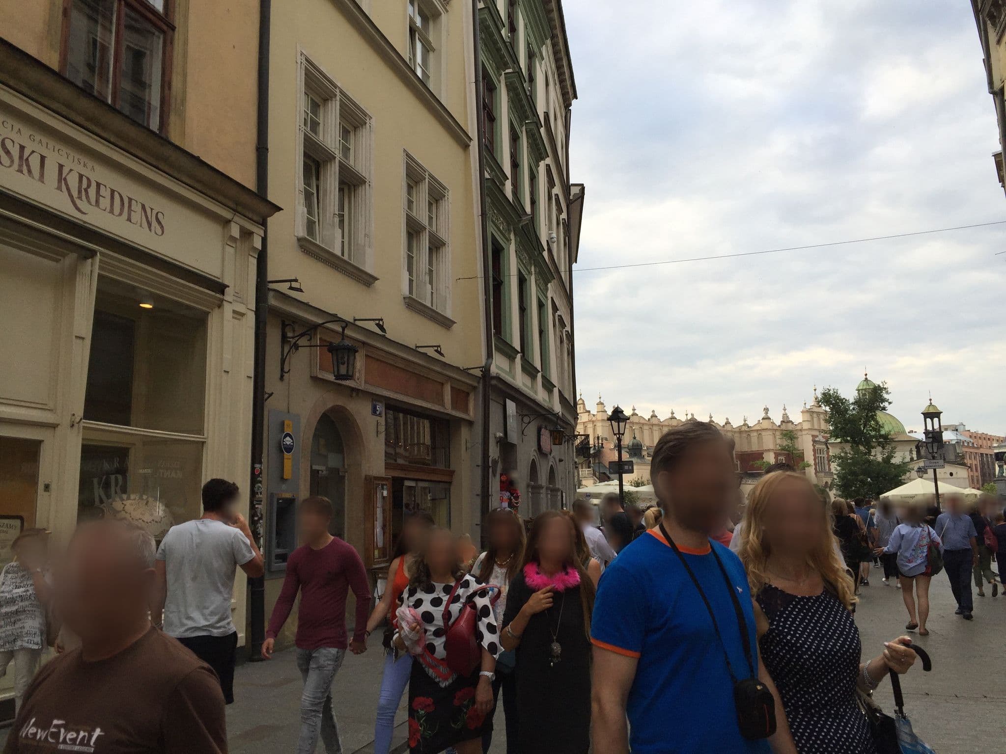 Street view near Rezydent, Kraków