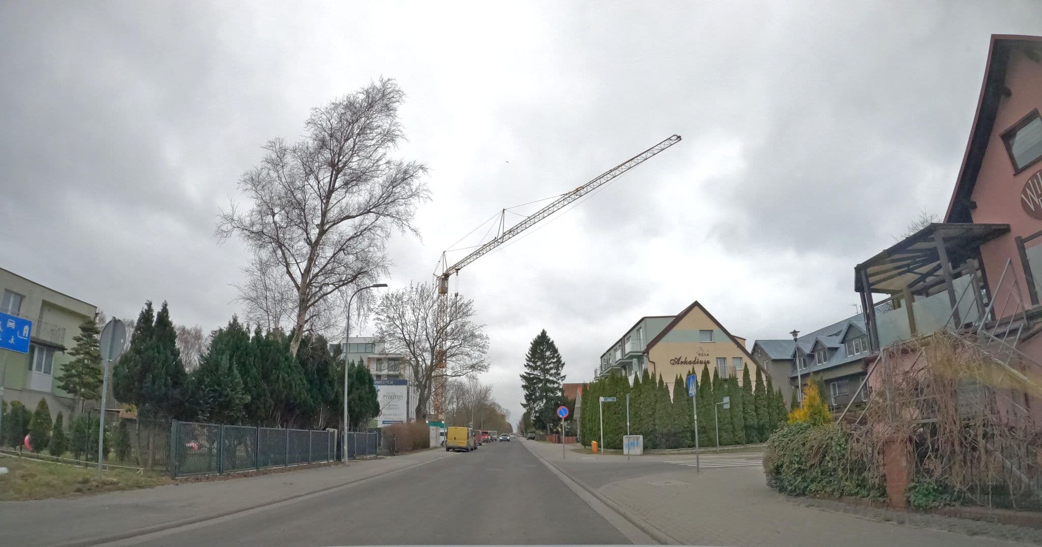 Street view near Kama, Kołobrzeg