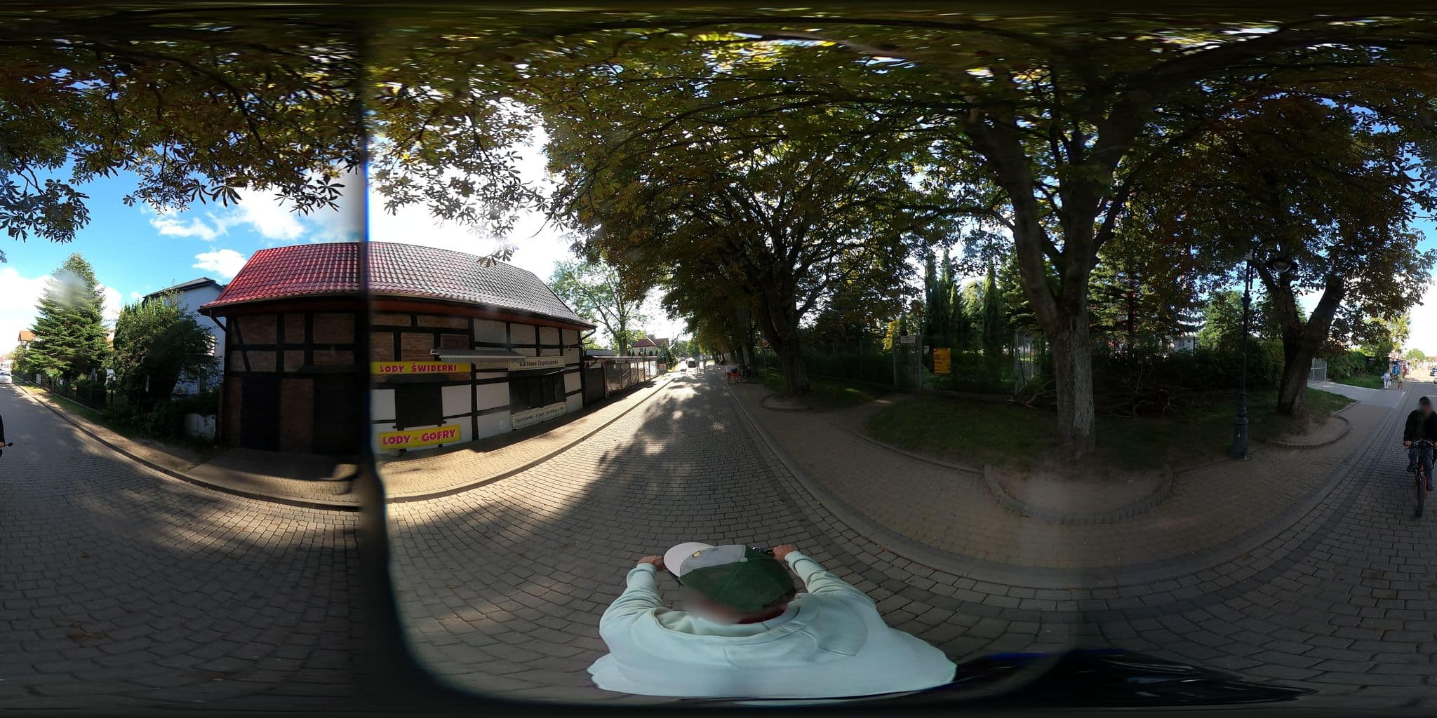Street view near "Pod Dębem" Danuta Budzich, Darłówko