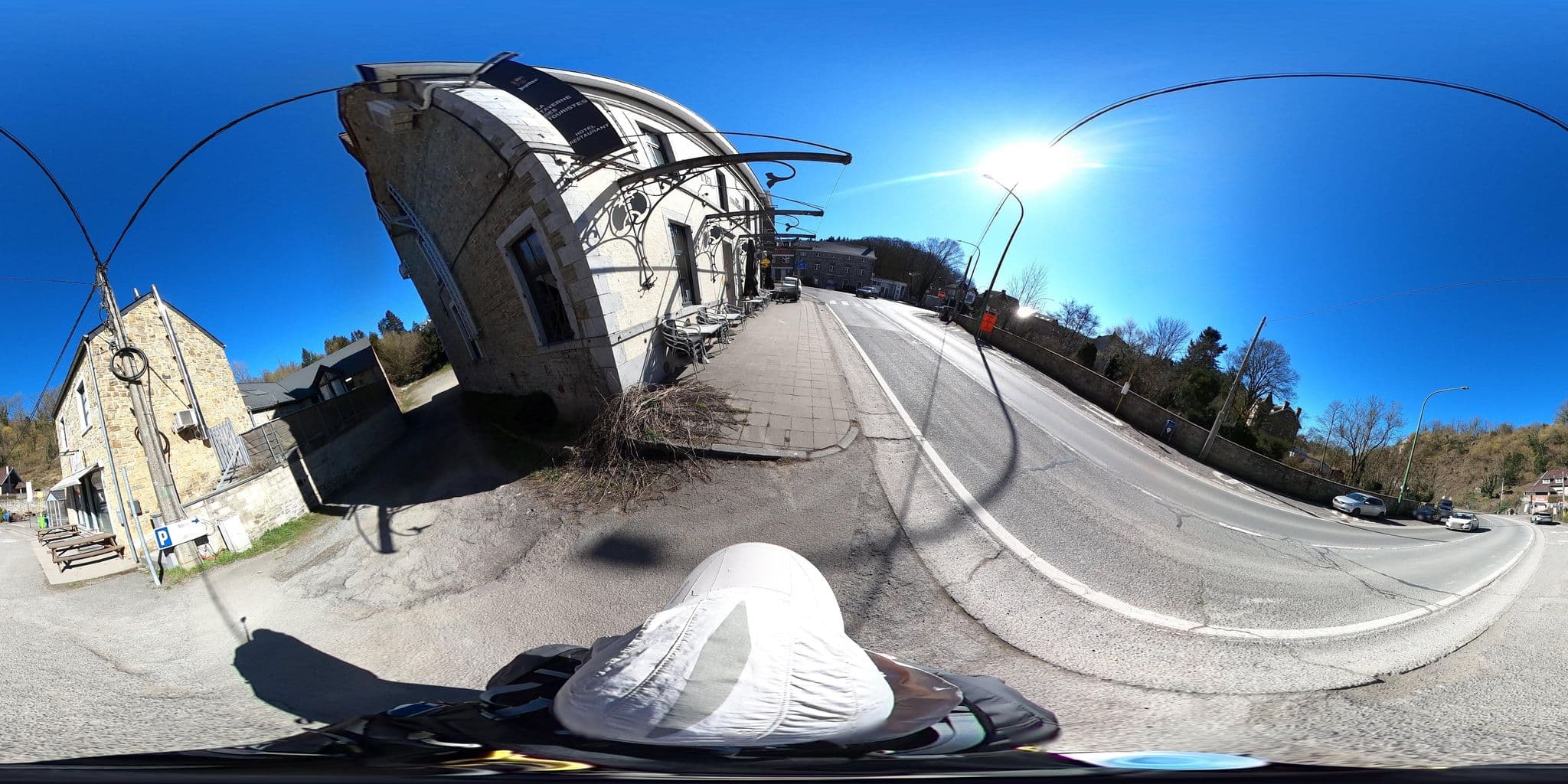 Street view near Hôtel des Touristes, Modave — © Eebie (CC BY-SA · Mapillary)
