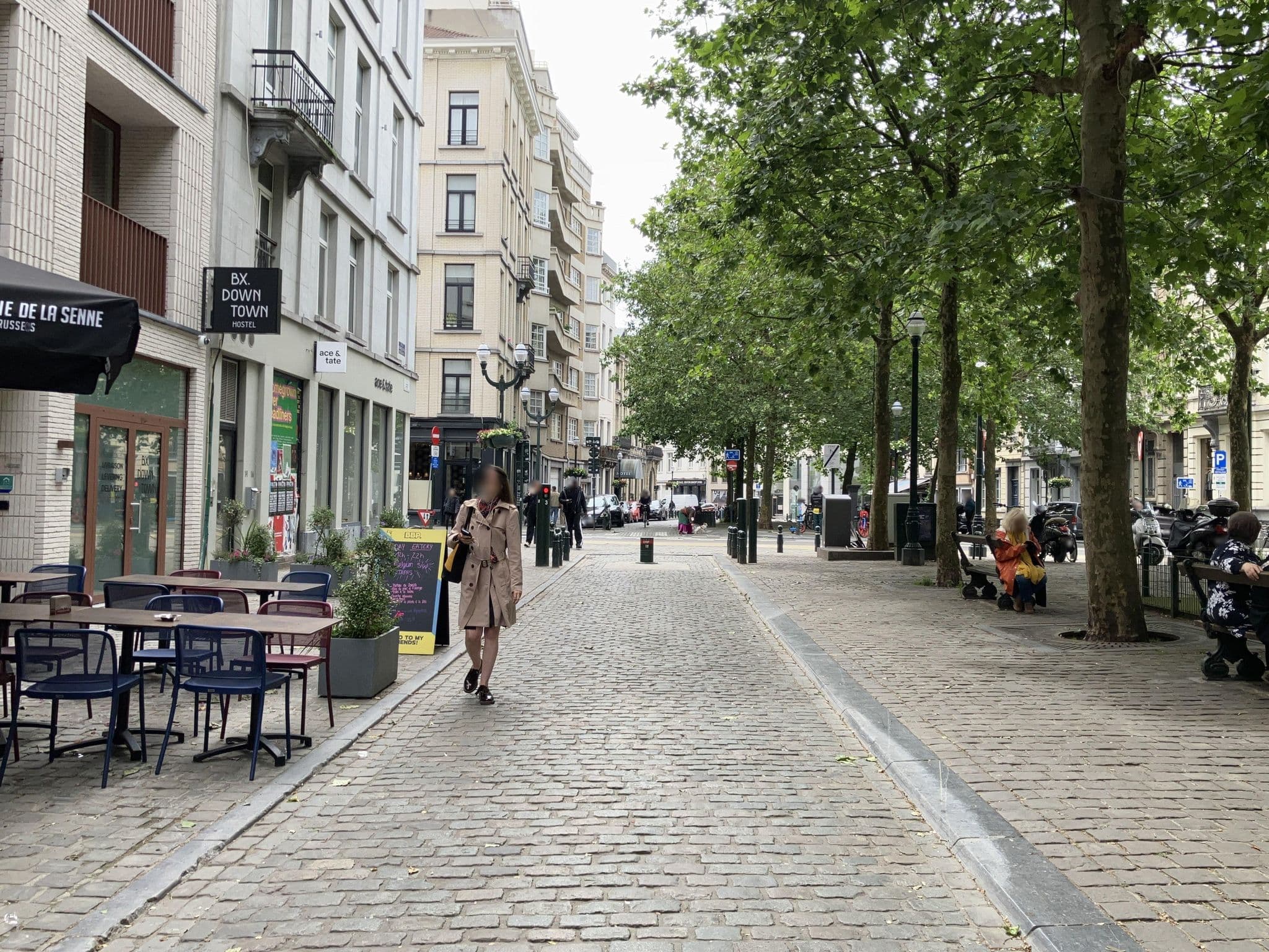 Street view near BX. Downtown, Brussels — © southglos (CC BY-SA · Mapillary)