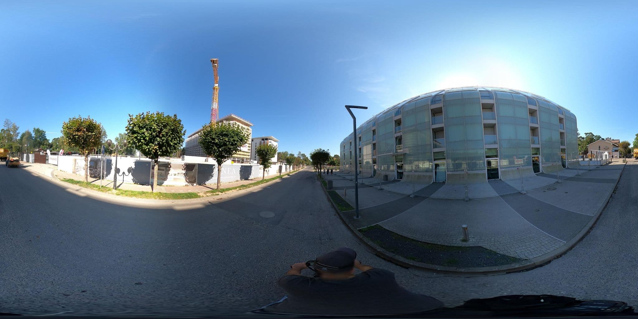 Street view near Baltic Palace, Pobierowo