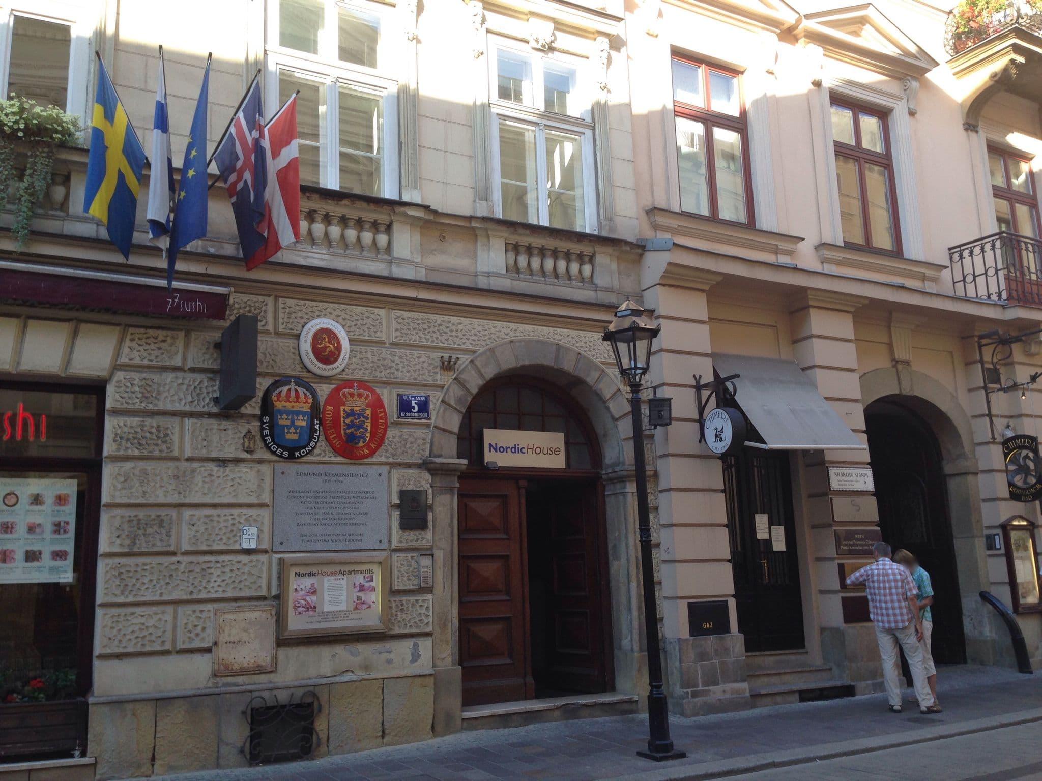 Street view near The Little Havana Party Hostel, Kraków