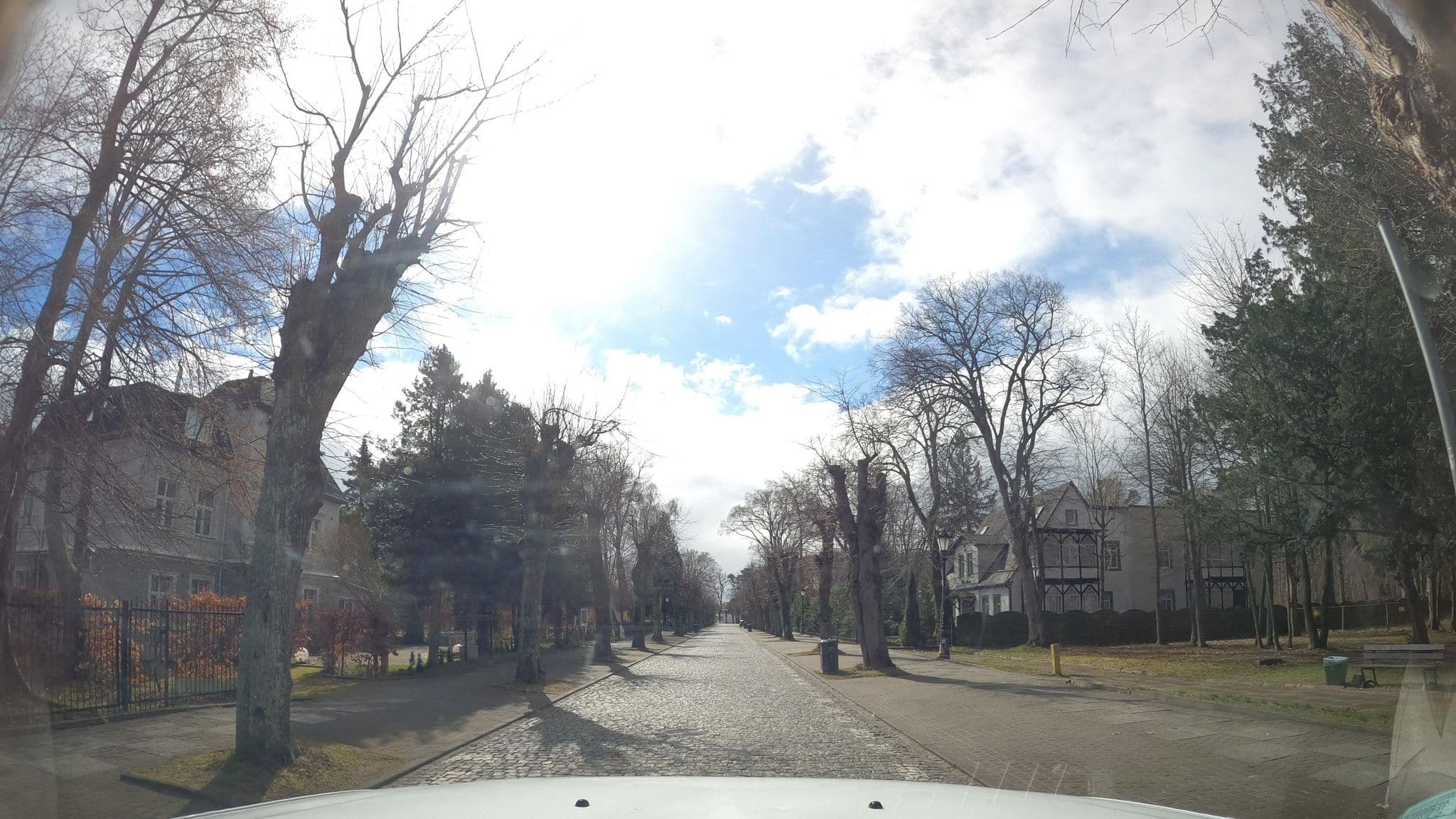 Street view near Willa Błękit, Mielno